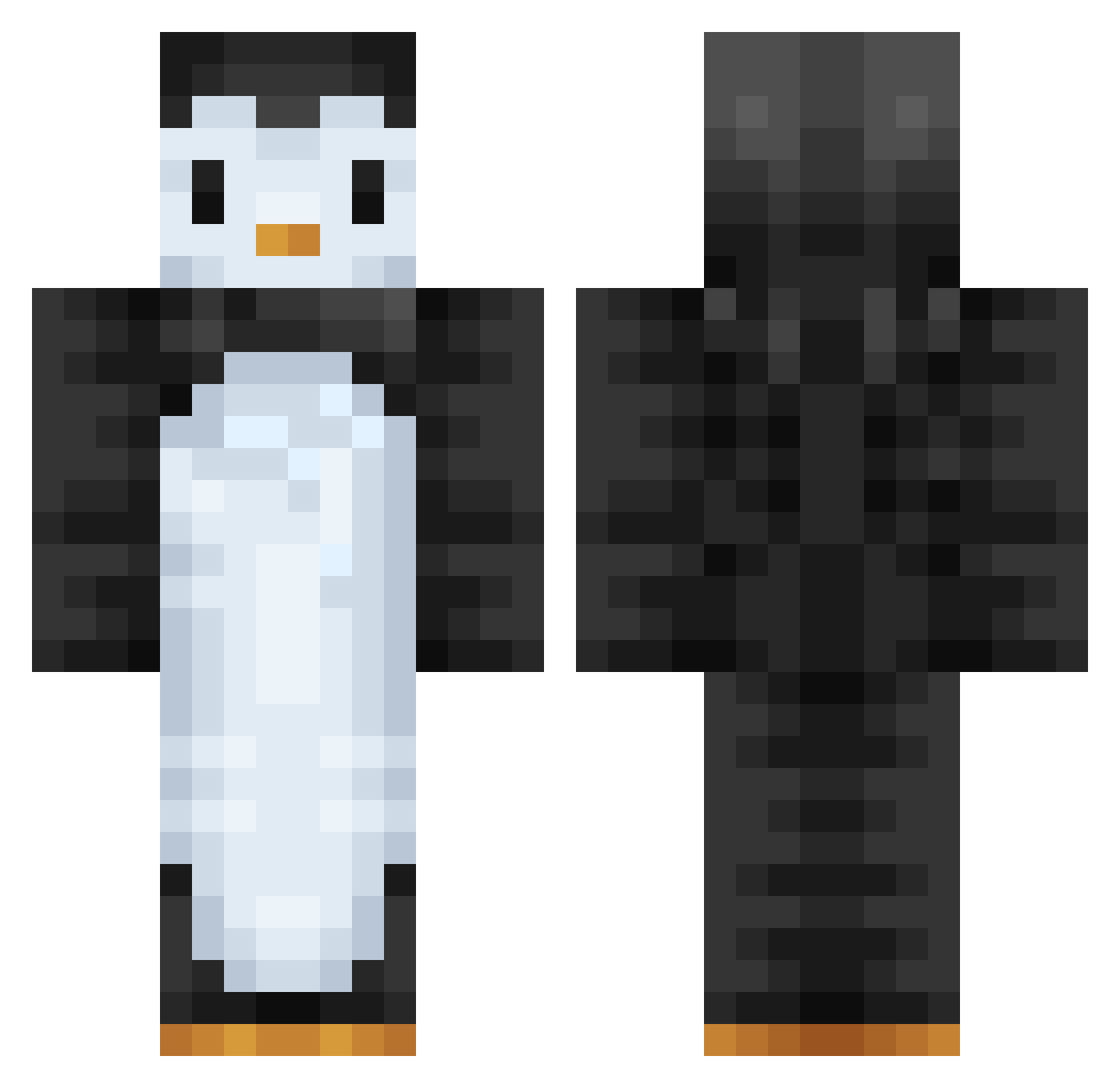 yera123 Minecraft skin, front and back view
