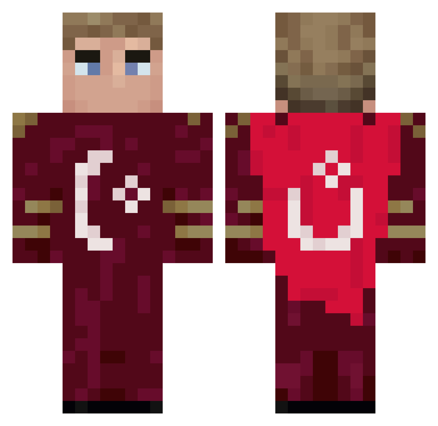 Twitch_Night95 Minecraft skin, front and back view