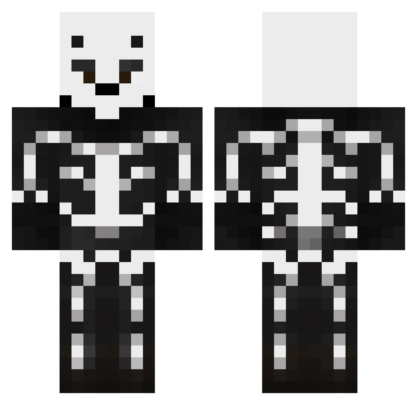 MORGSTAR237 Minecraft skin, front and back view