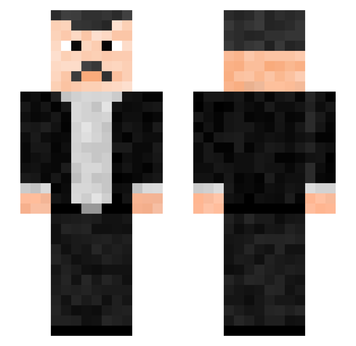Vladas_Barakas Minecraft skin, front and back view