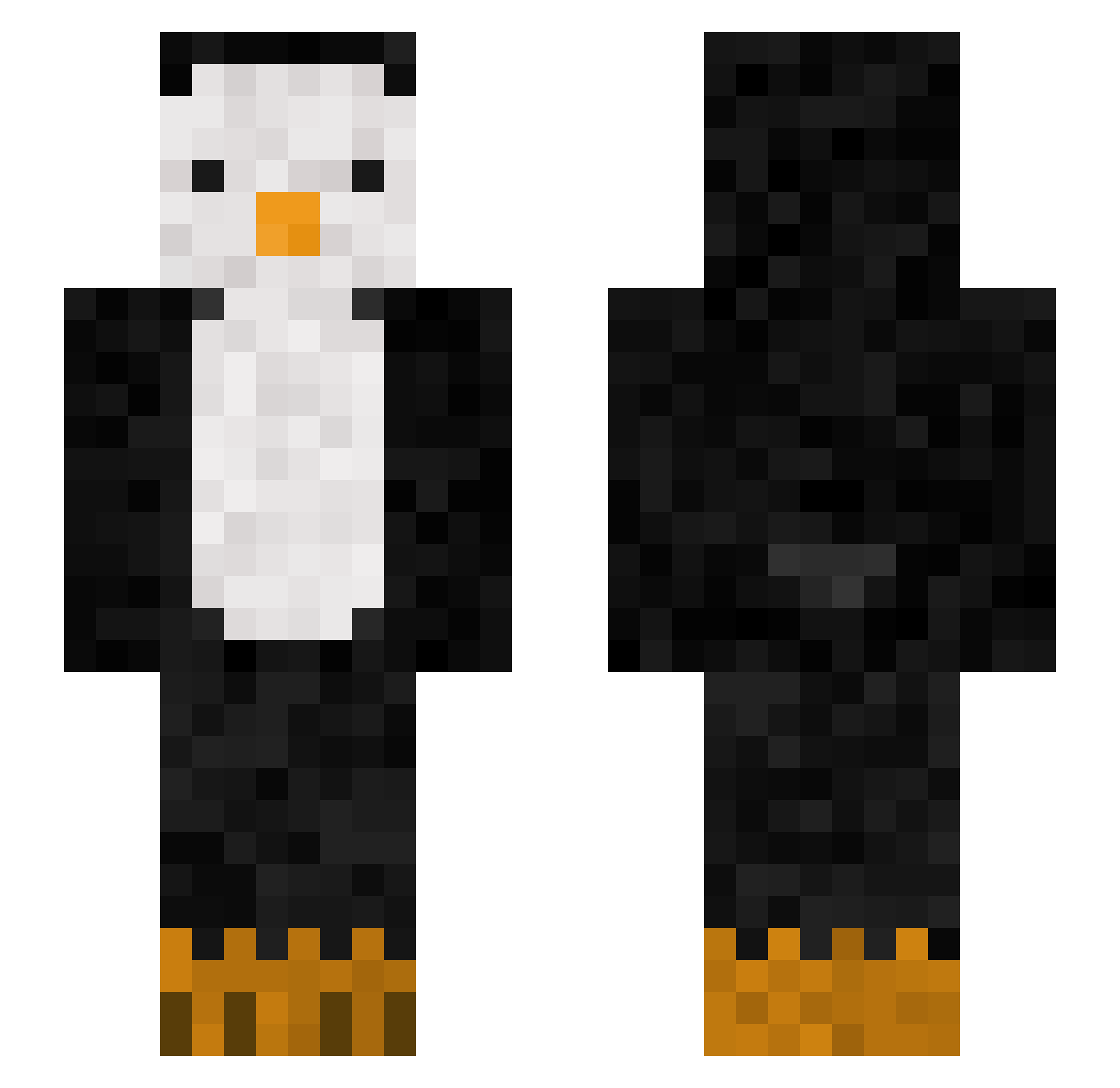 peng005 Minecraft skin, front and back view