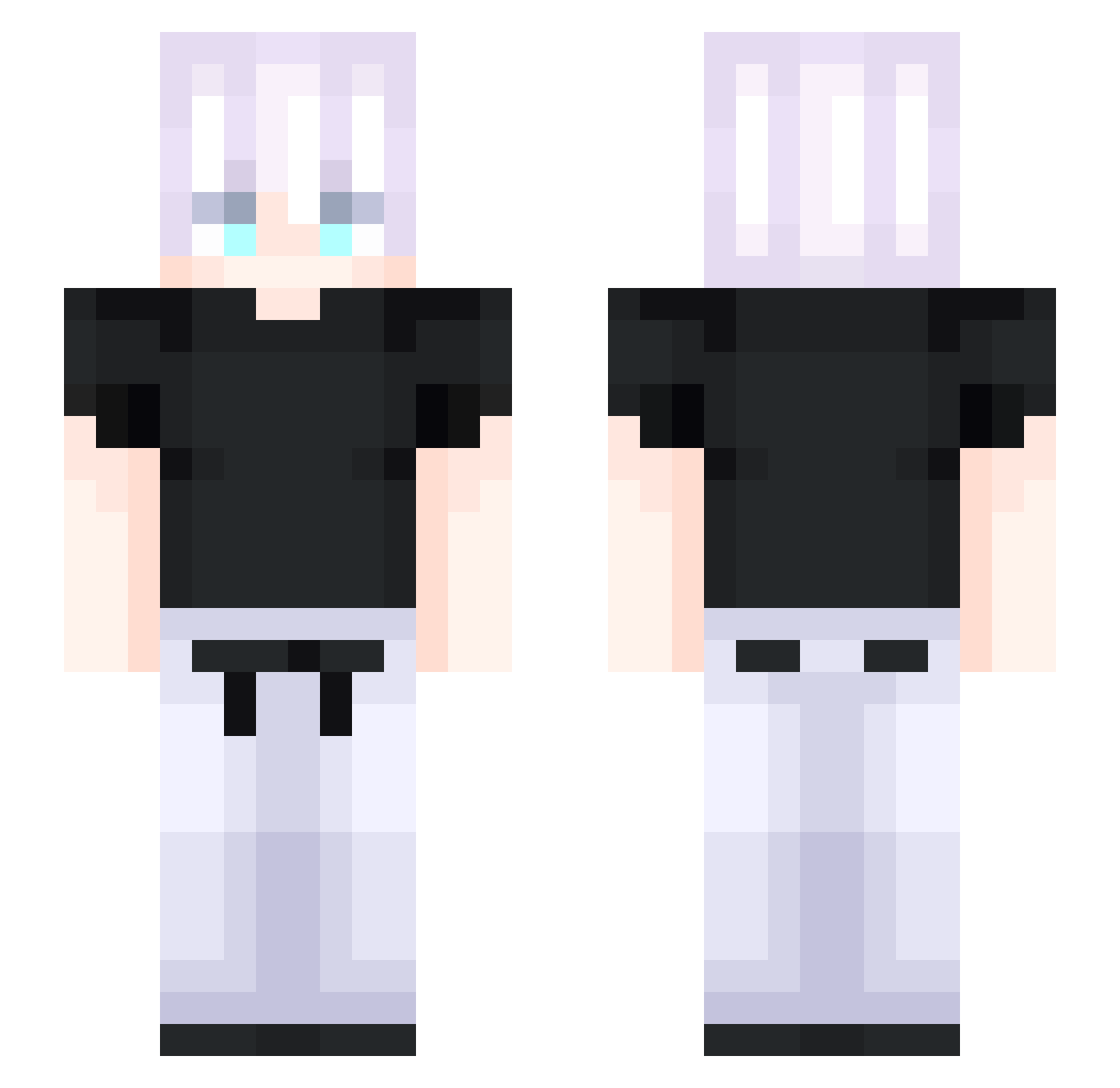 Hollow_Backshots Minecraft skin, front and back view