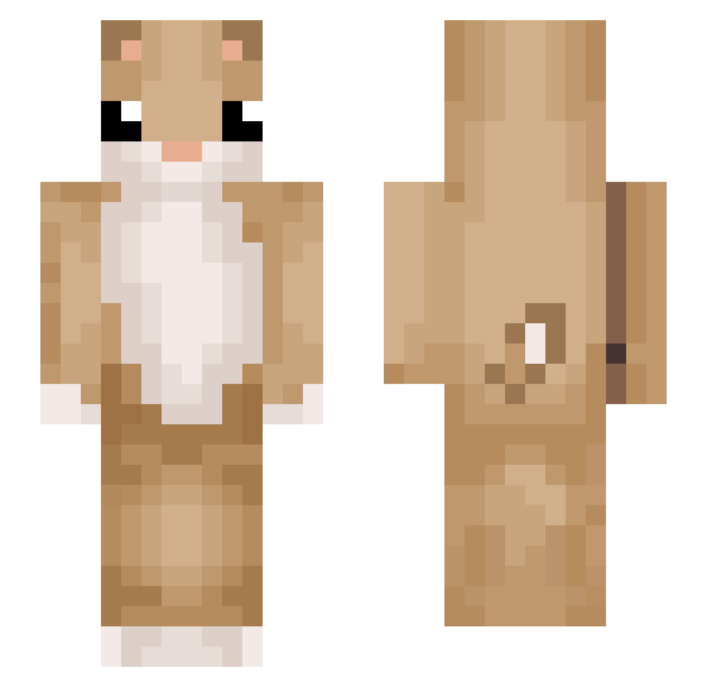 x_x_23 Minecraft skin, front and back view