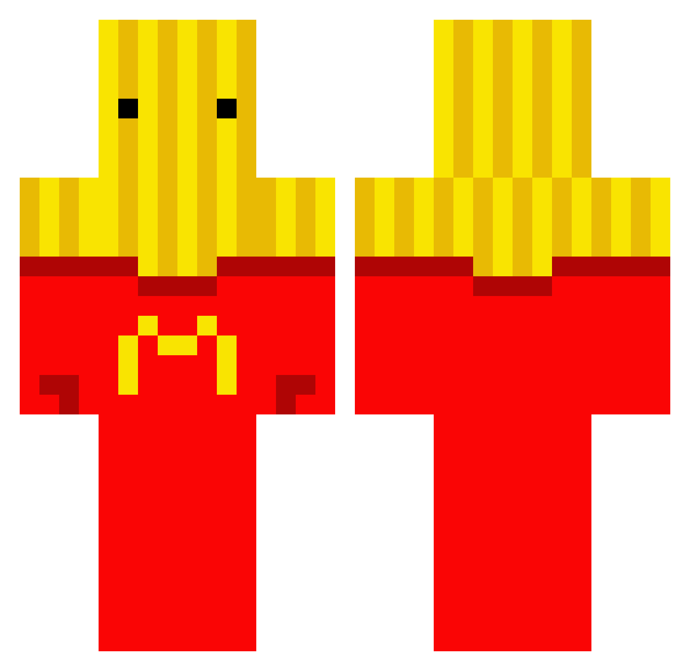 frytka_123_ Minecraft skin, front and back view