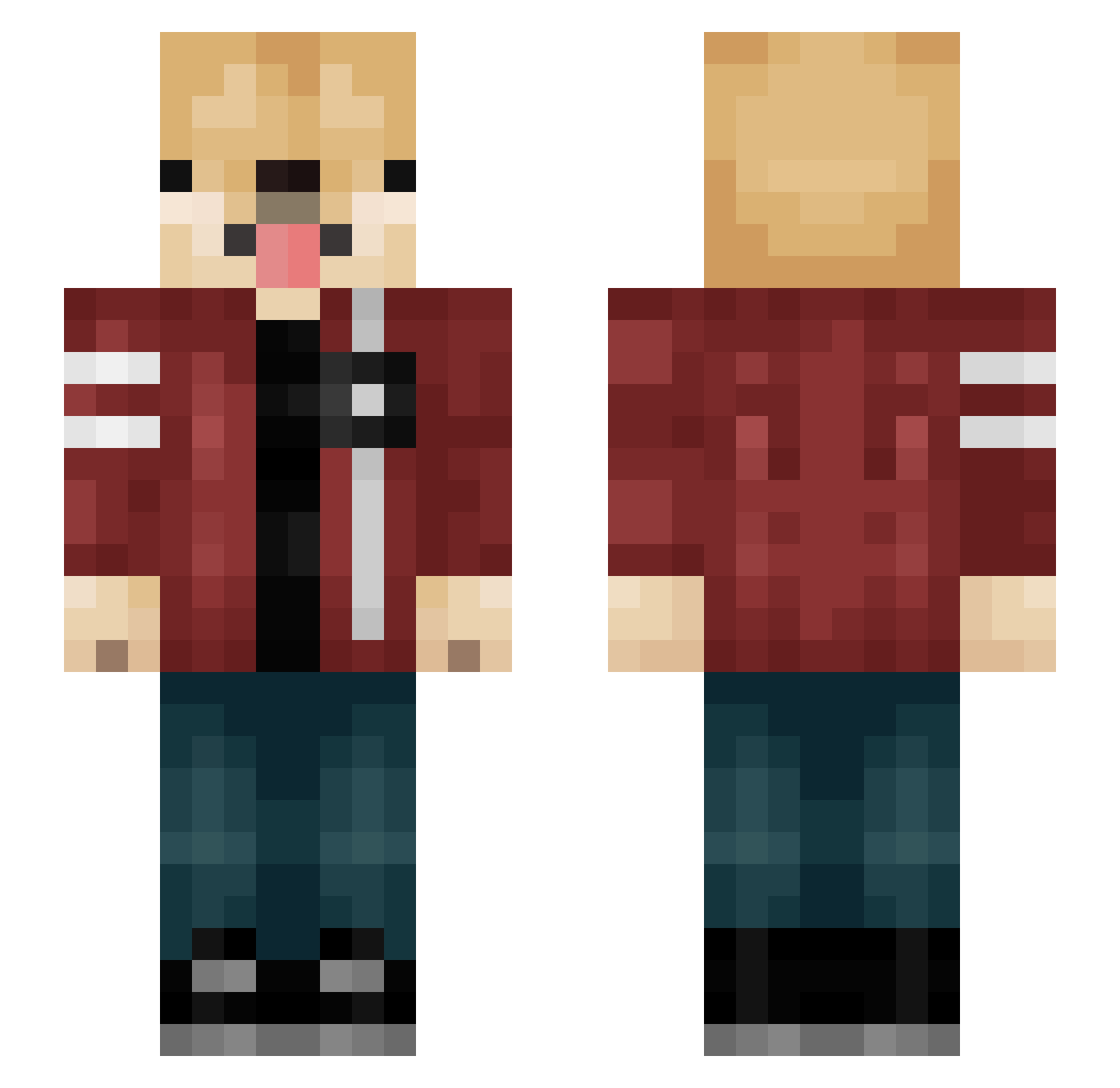 Albtraum05 Minecraft skin, front and back view