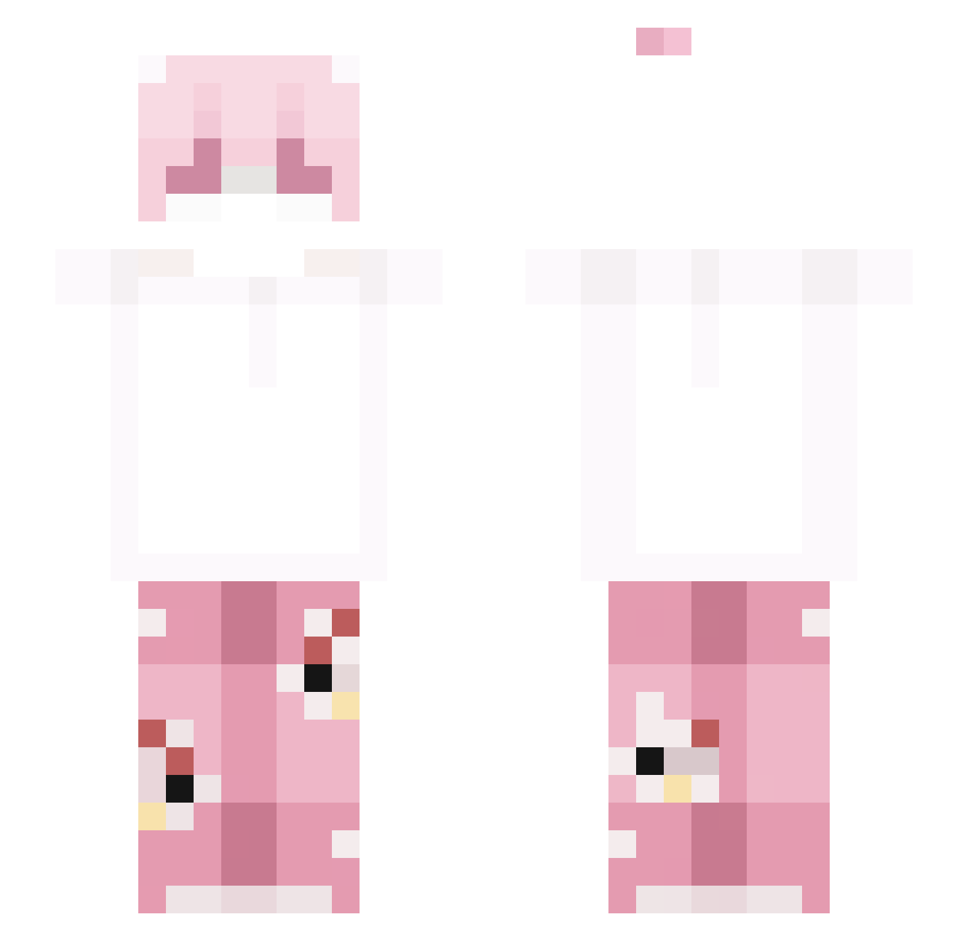 37d_ Minecraft skin, front and back view