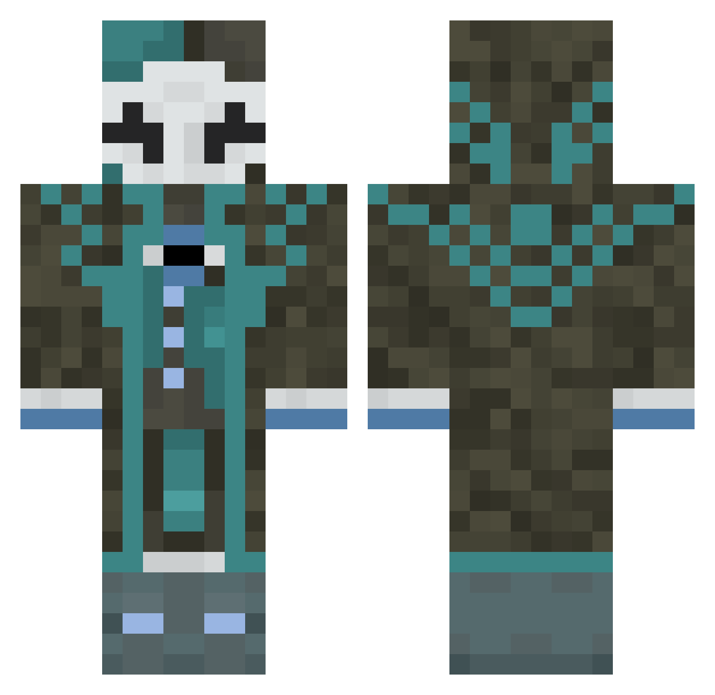 LabRat30_ Minecraft skin, front and back view