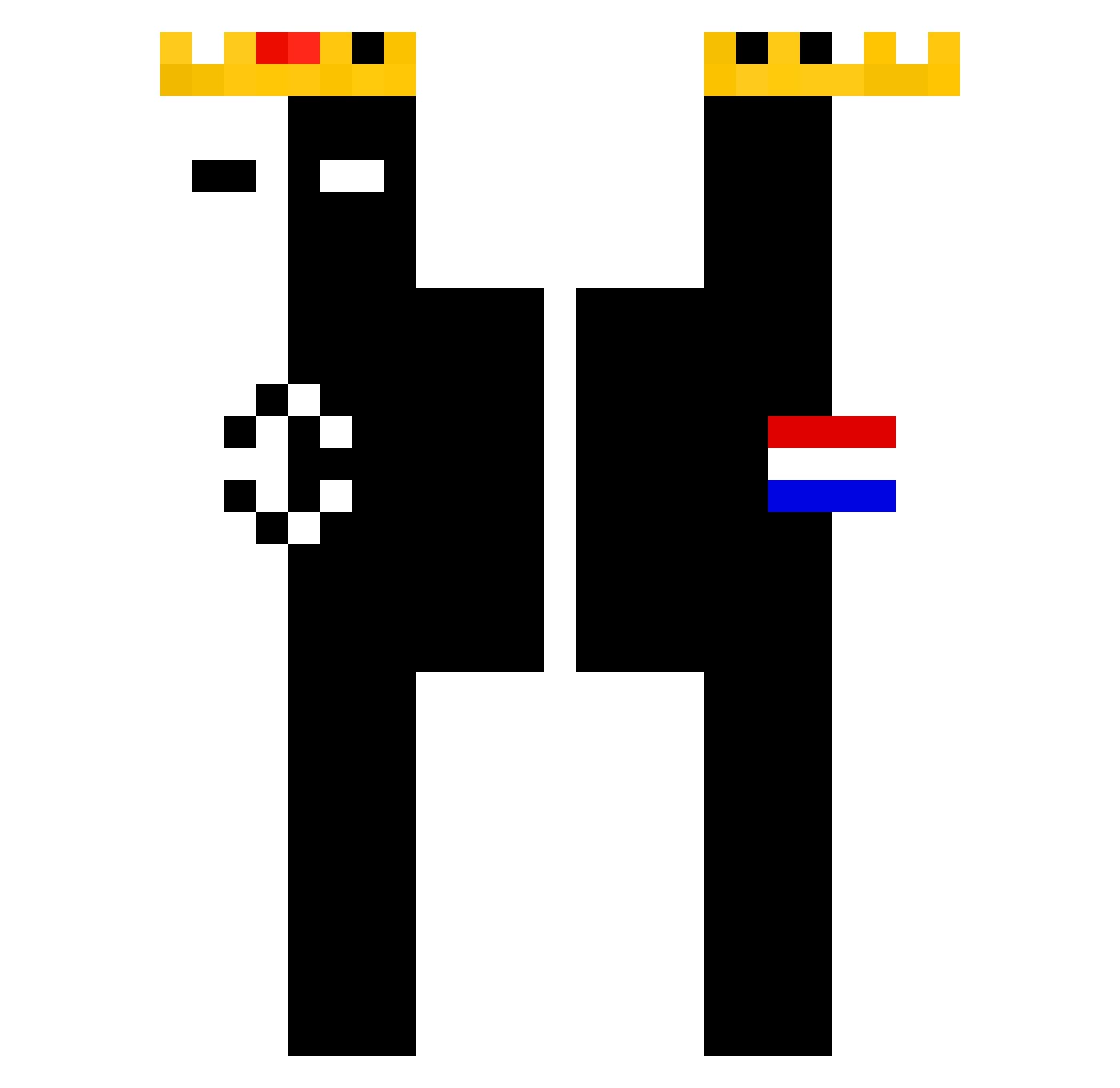 Merijn09123 Minecraft skin, front and back view