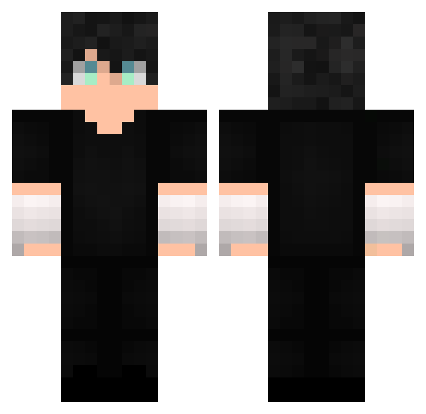 DadinDaCabuloso Minecraft skin, front and back view