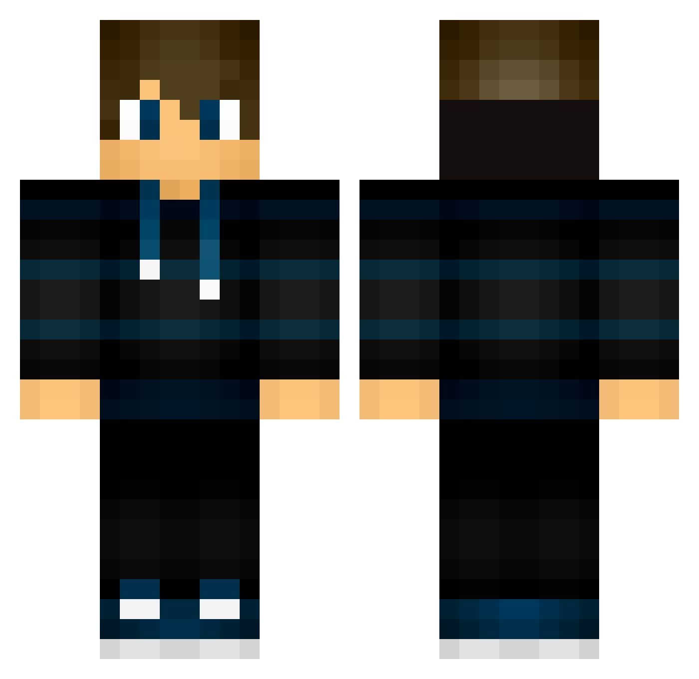 ImNotYourDoge Minecraft skin, front and back view