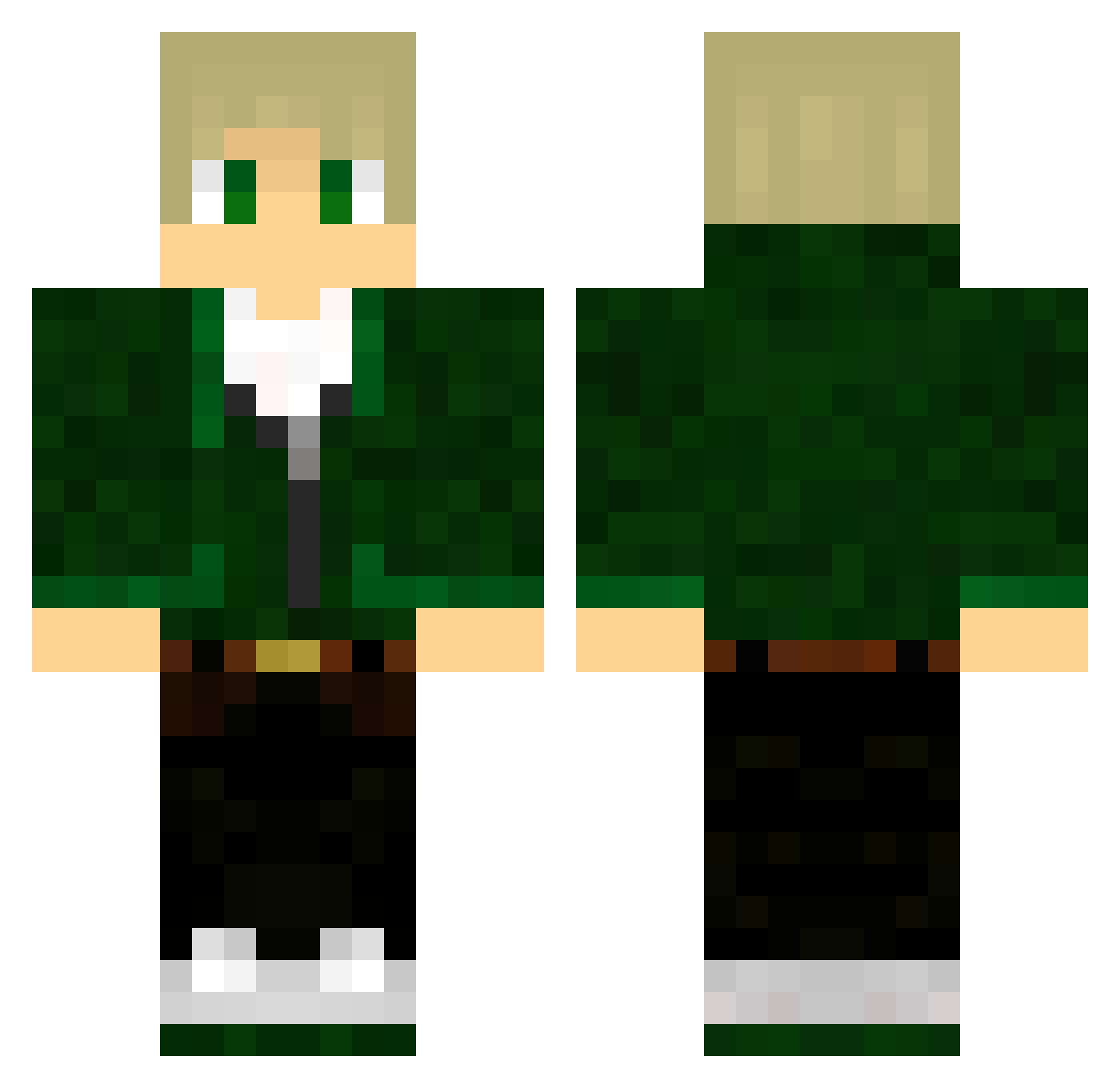 HueHueHueHue123 Minecraft skin, front and back view