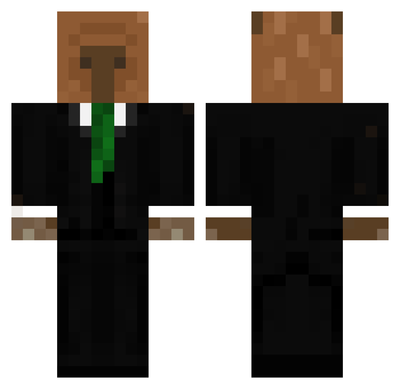 EIMAIROBOT Minecraft skin, front and back view