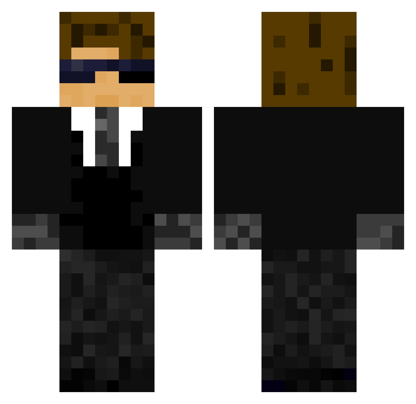 Simply_Agent Minecraft skin, front and back view