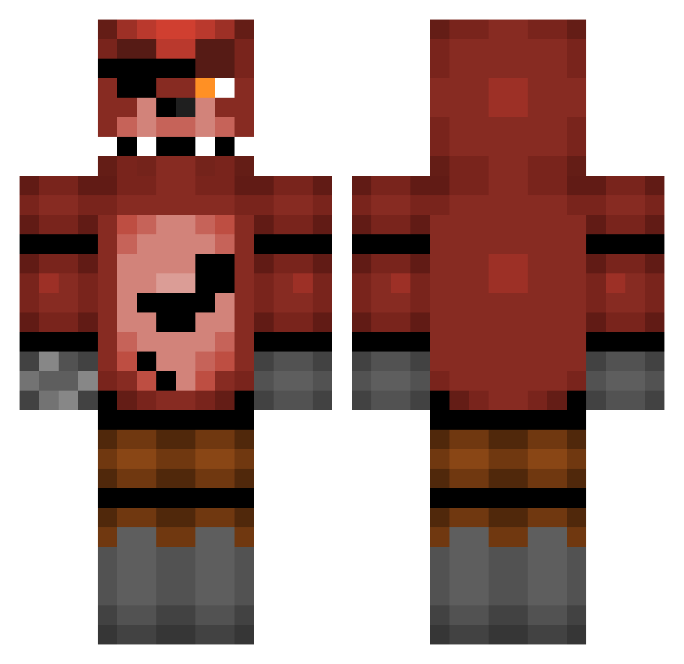 rileybminer Minecraft skin, front and back view