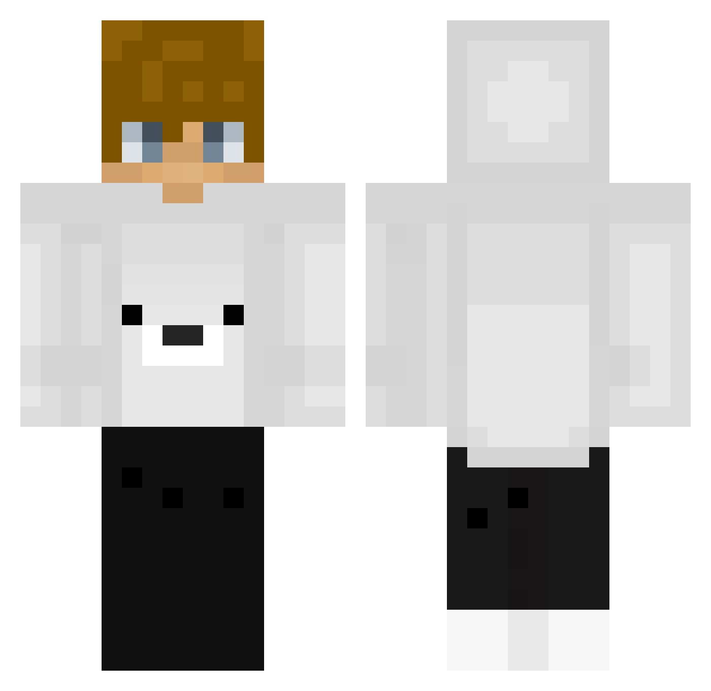 matthis702 Minecraft skin, front and back view