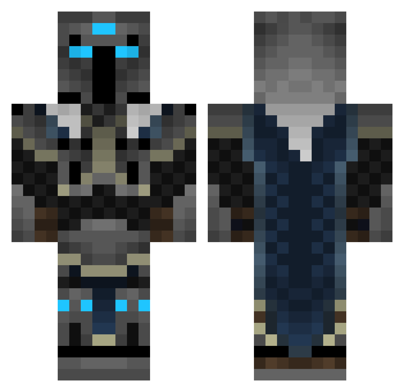 FURIOJUNTDK47 Minecraft skin, front and back view