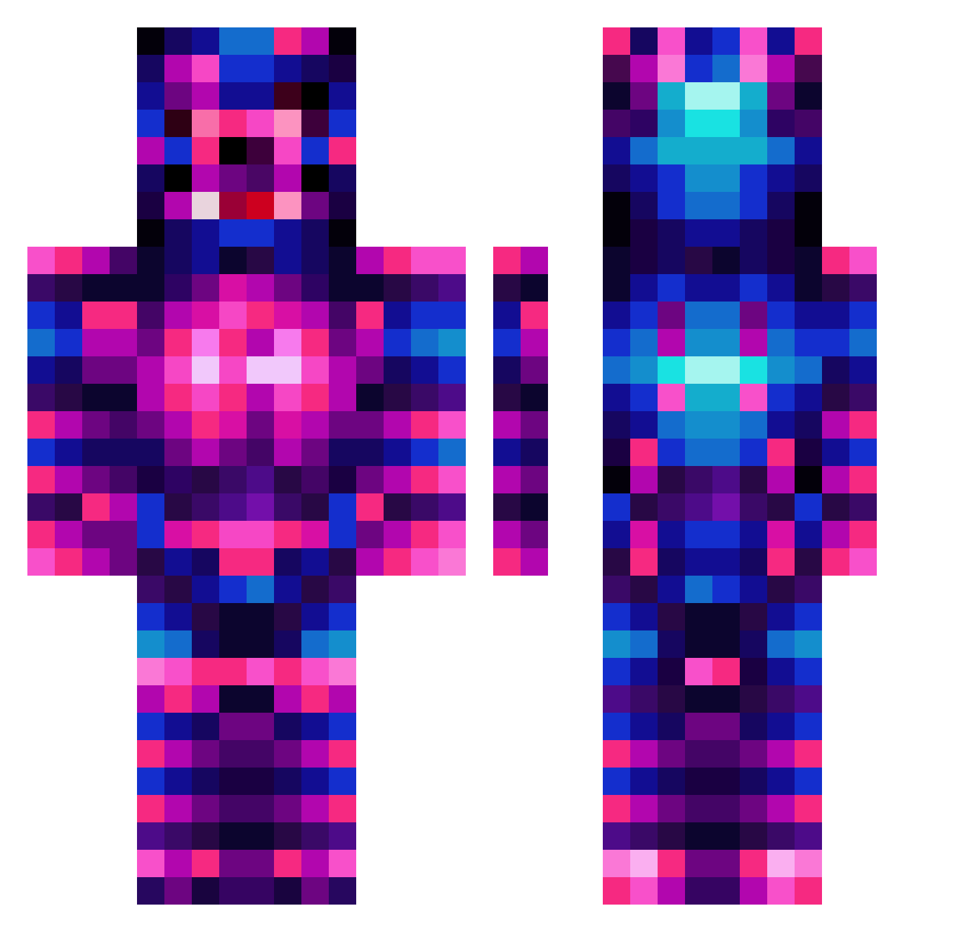 buhby33 Minecraft skin, front and back view