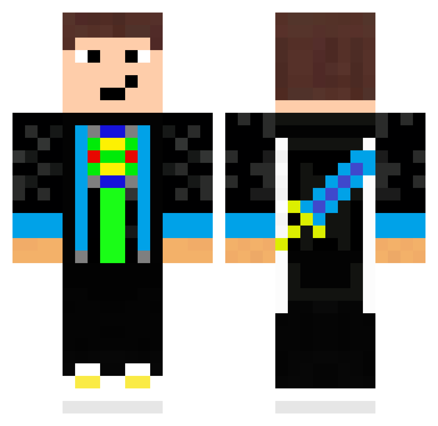 Liverpool Minecraft skin, front and back view