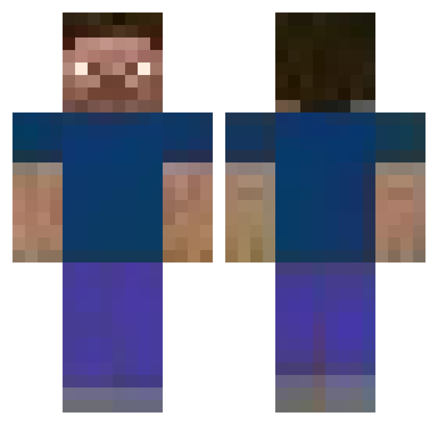 Cr1t_hit Minecraft skin, front and back view