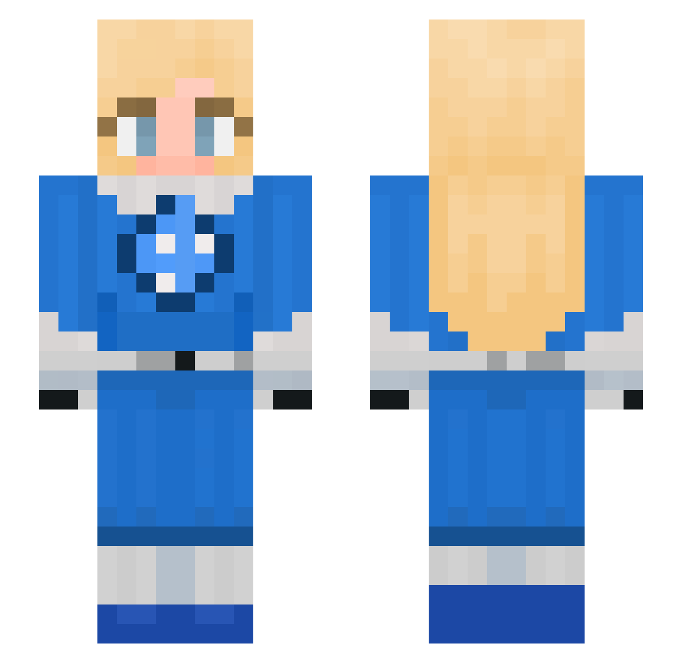sterlingmp3 Minecraft skin, front and back view