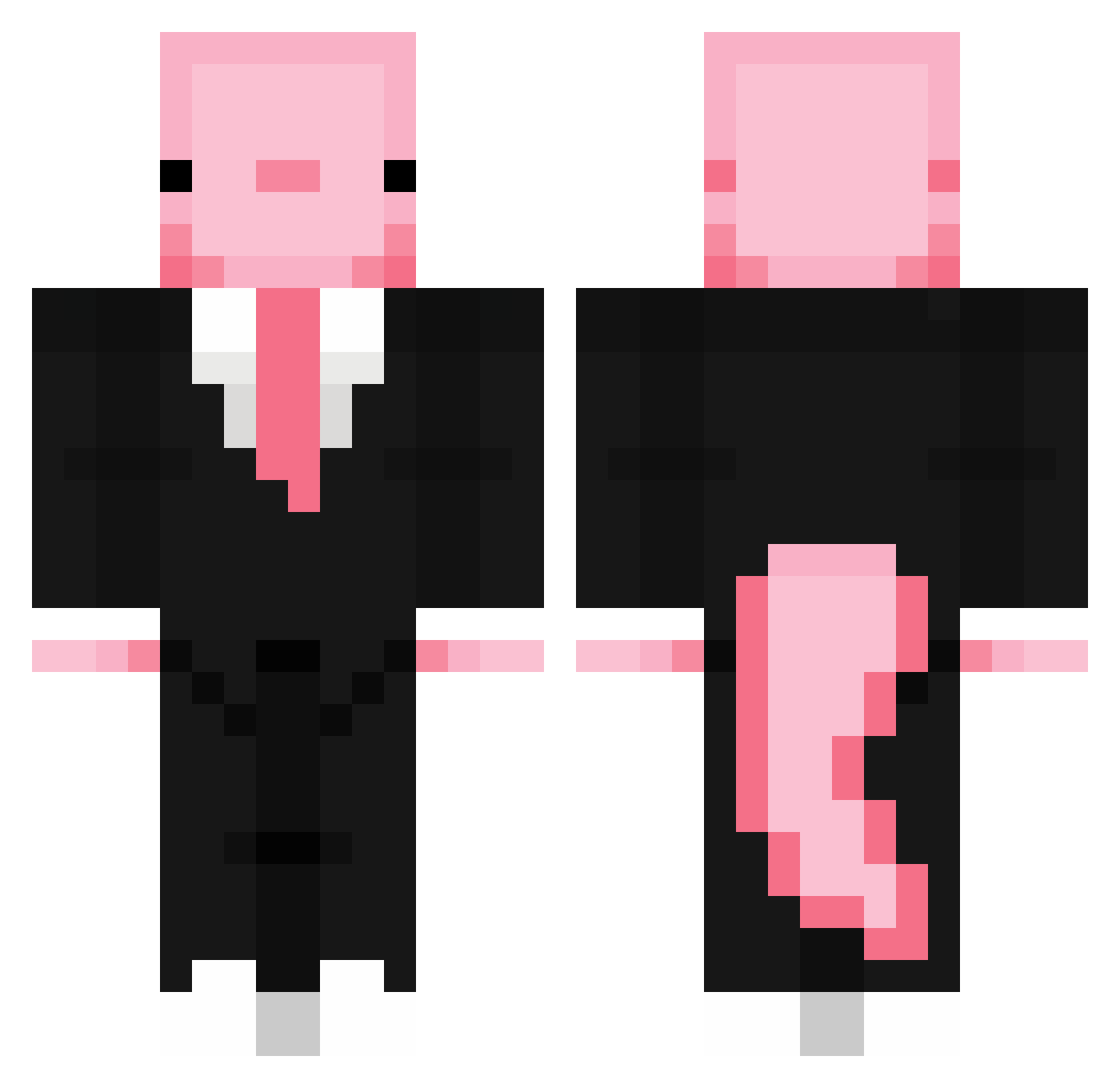 ARFF123 Minecraft skin, front and back view