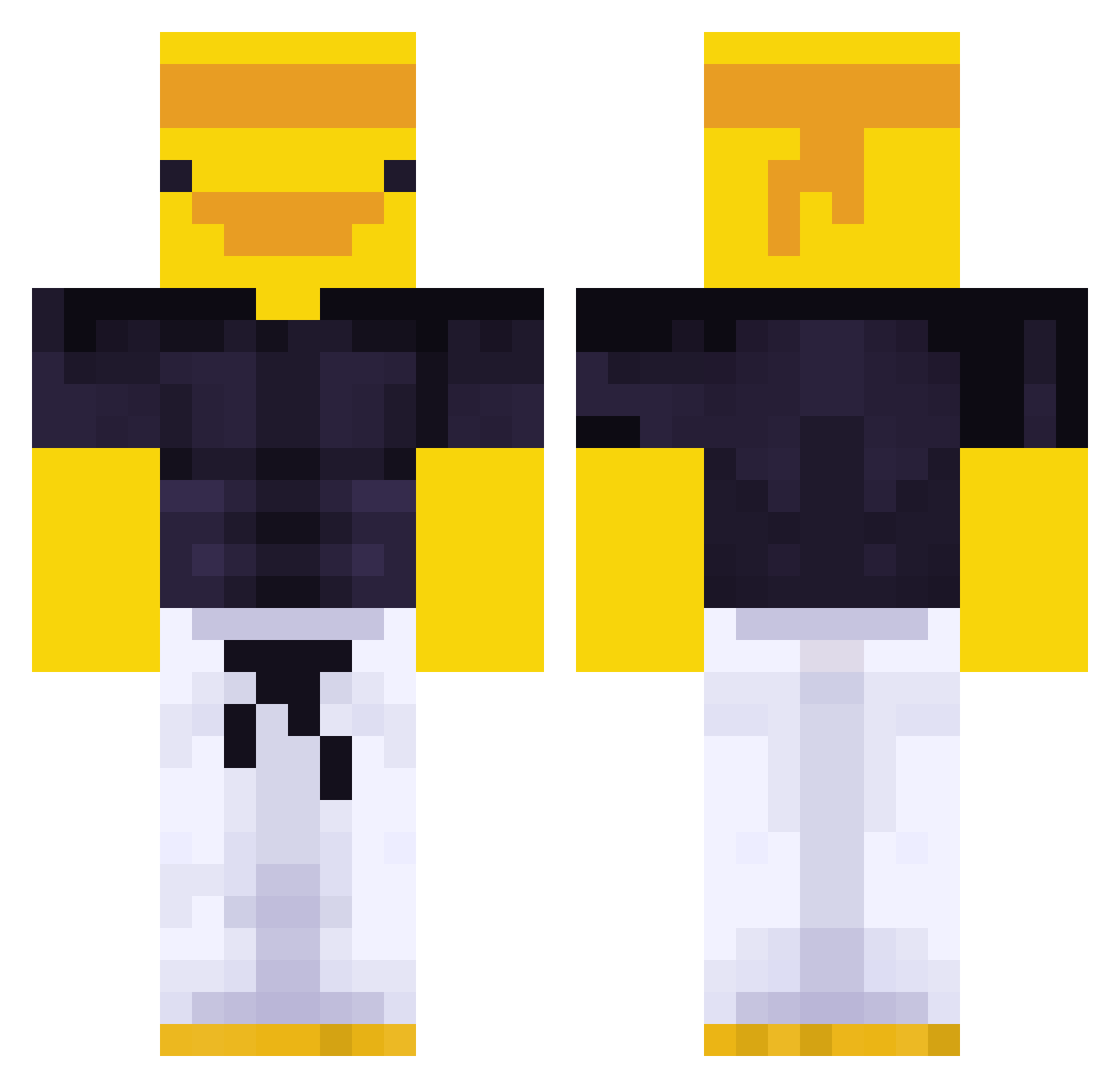 corasson6179 Minecraft skin, front and back view