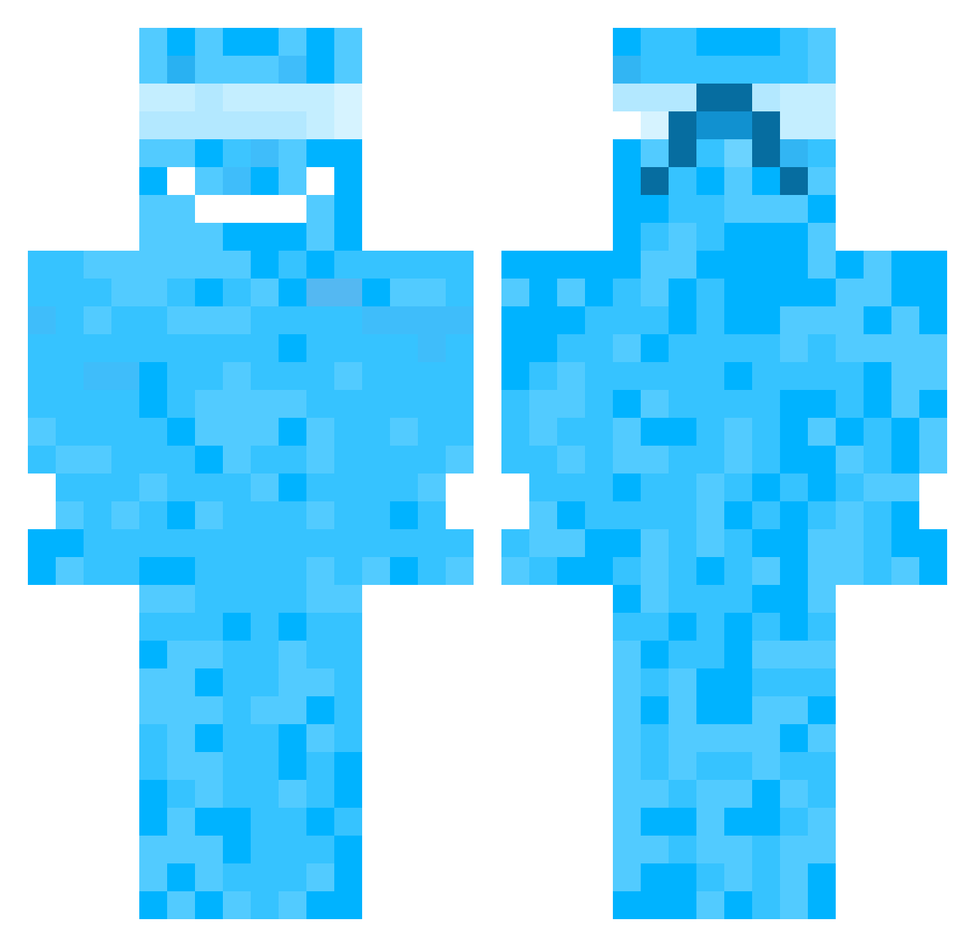 Twax_z Minecraft skin, front and back view