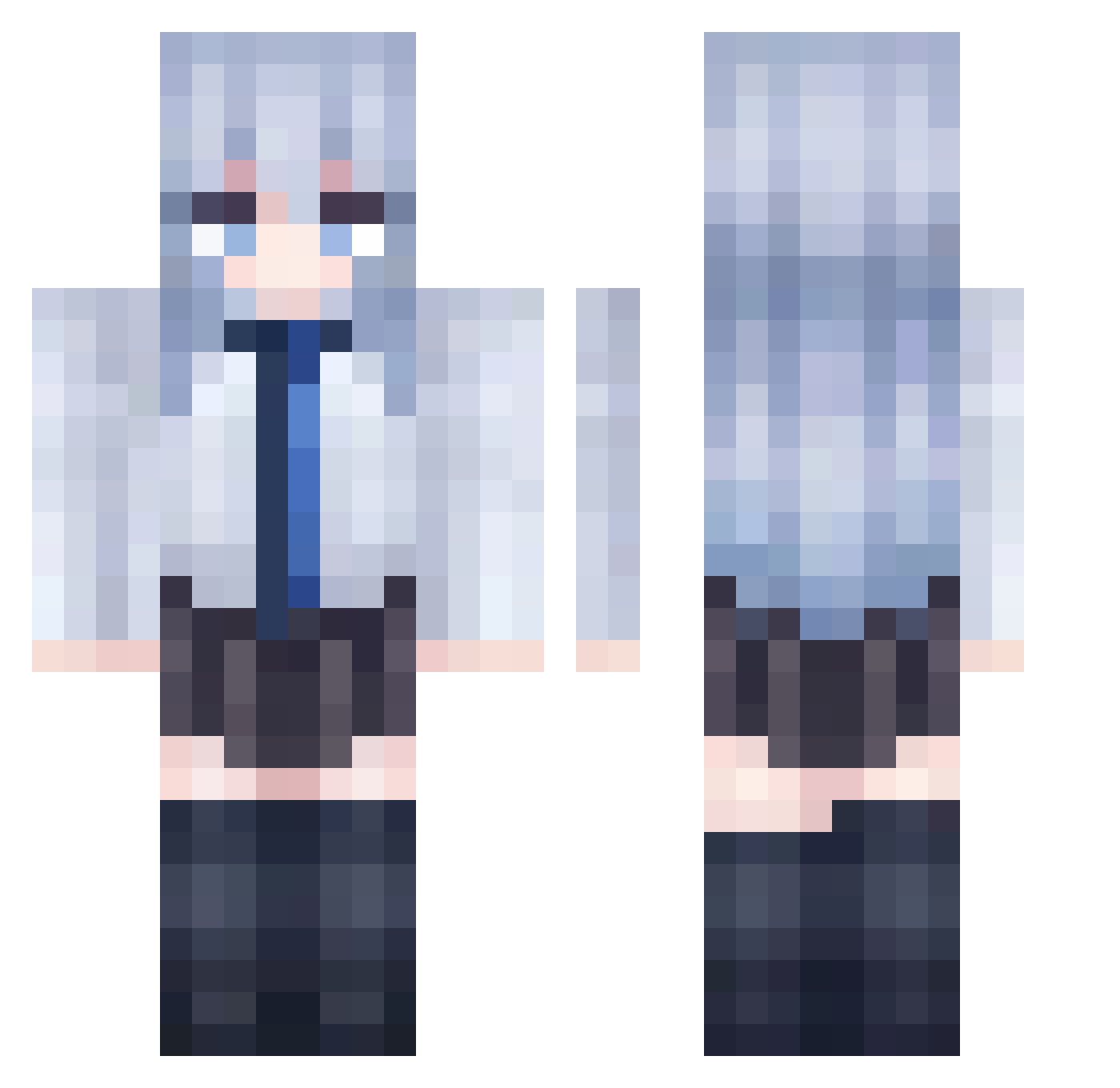 ice21415 Minecraft skin, front and back view