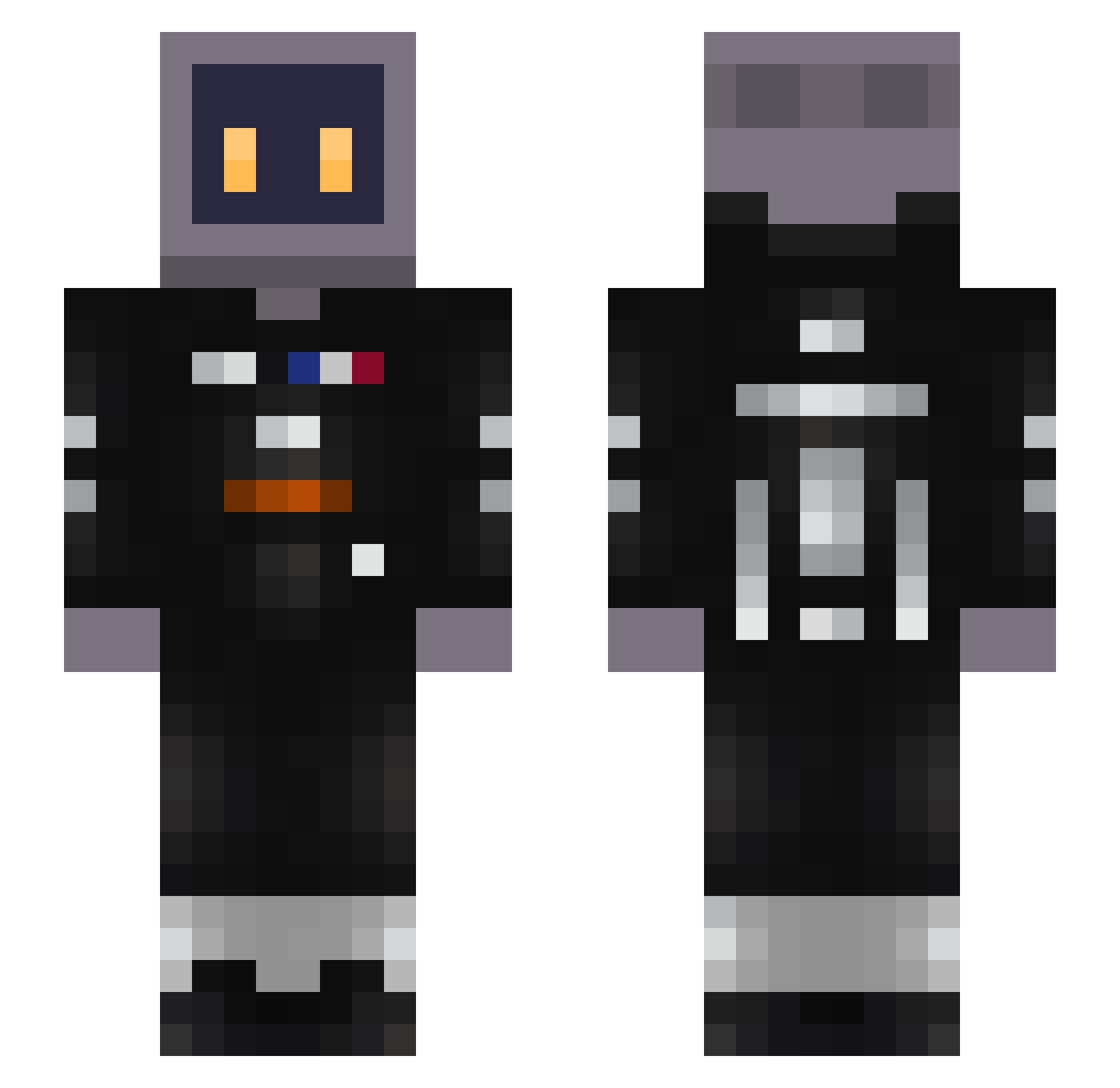 SayTeK_ Minecraft skin, front and back view