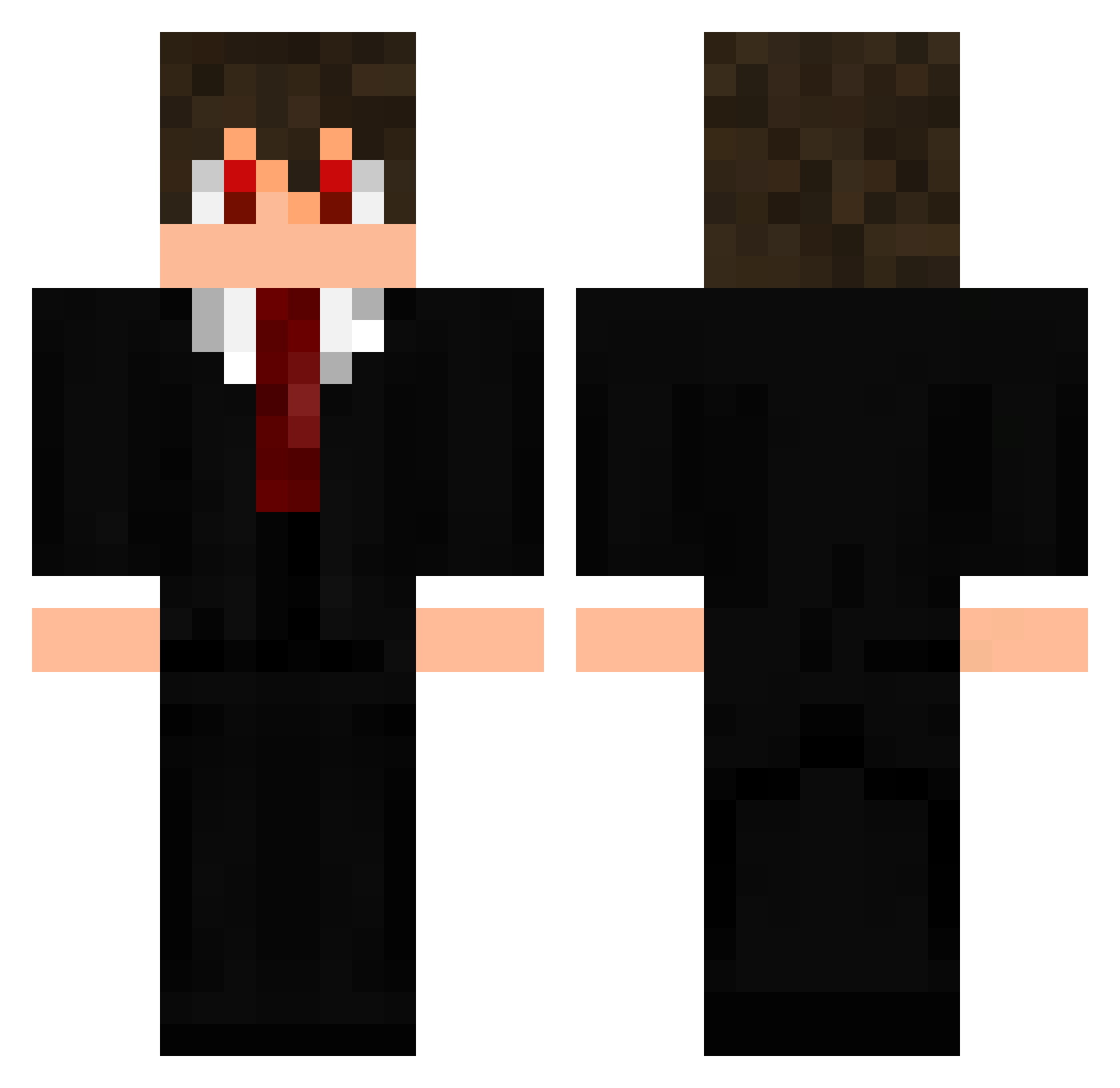 r0drigues Minecraft skin, front and back view