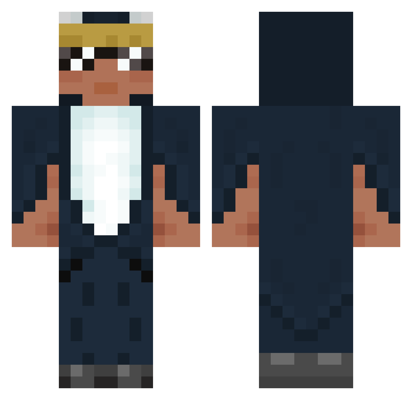 eyantho Minecraft skin, front and back view