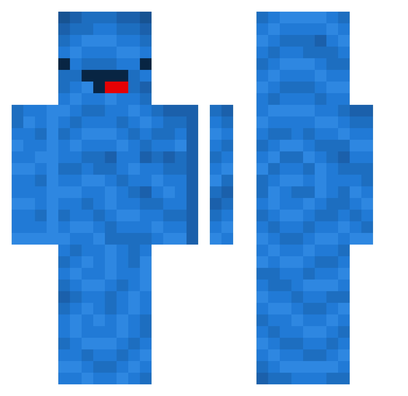 hihi3474 Minecraft skin, front and back view