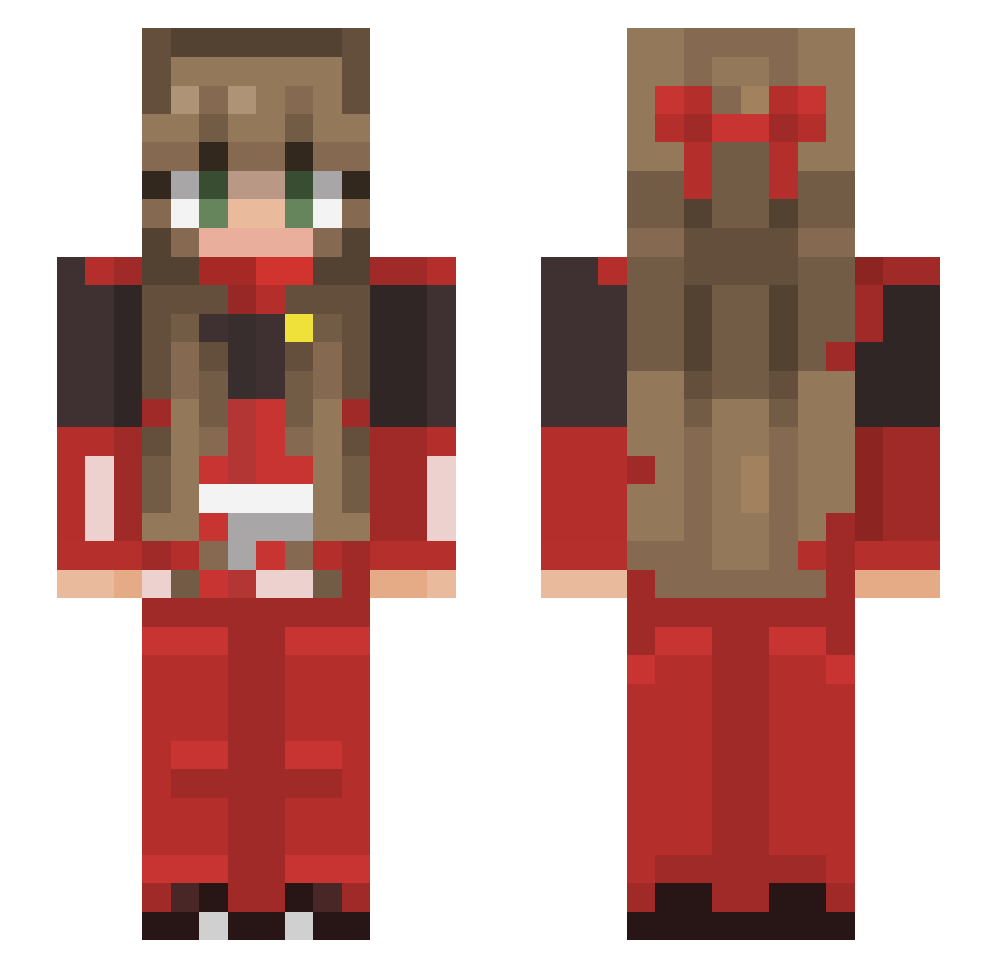BlaDeZ2989 Minecraft skin, front and back view