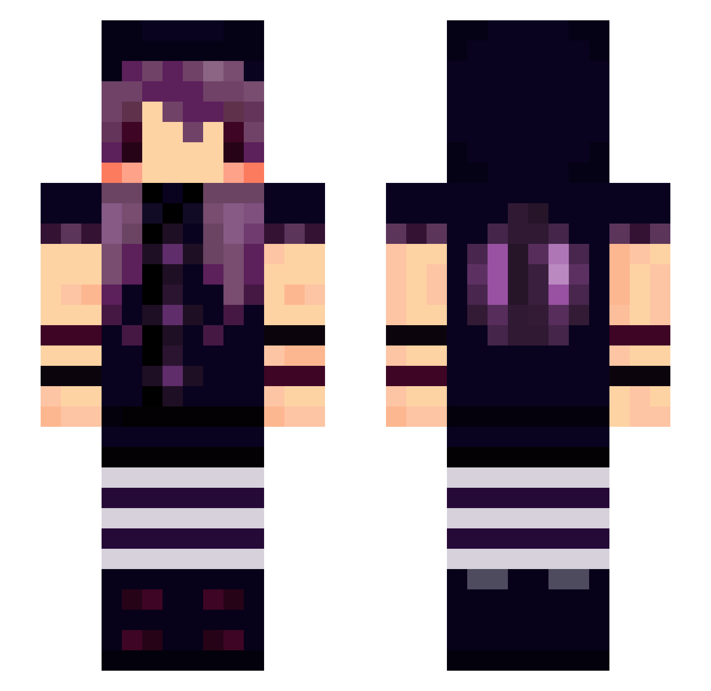 karibaru_889464 Minecraft skin, front and back view