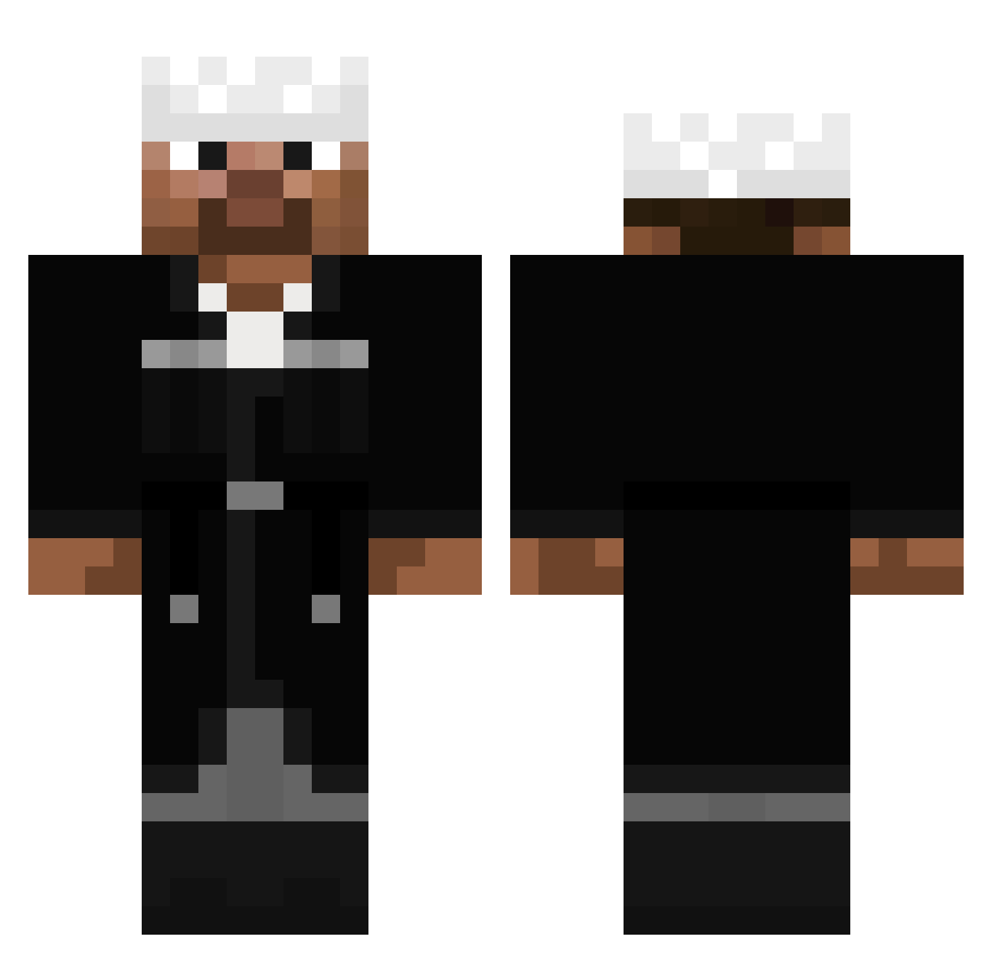 N4KH Minecraft skin, front and back view