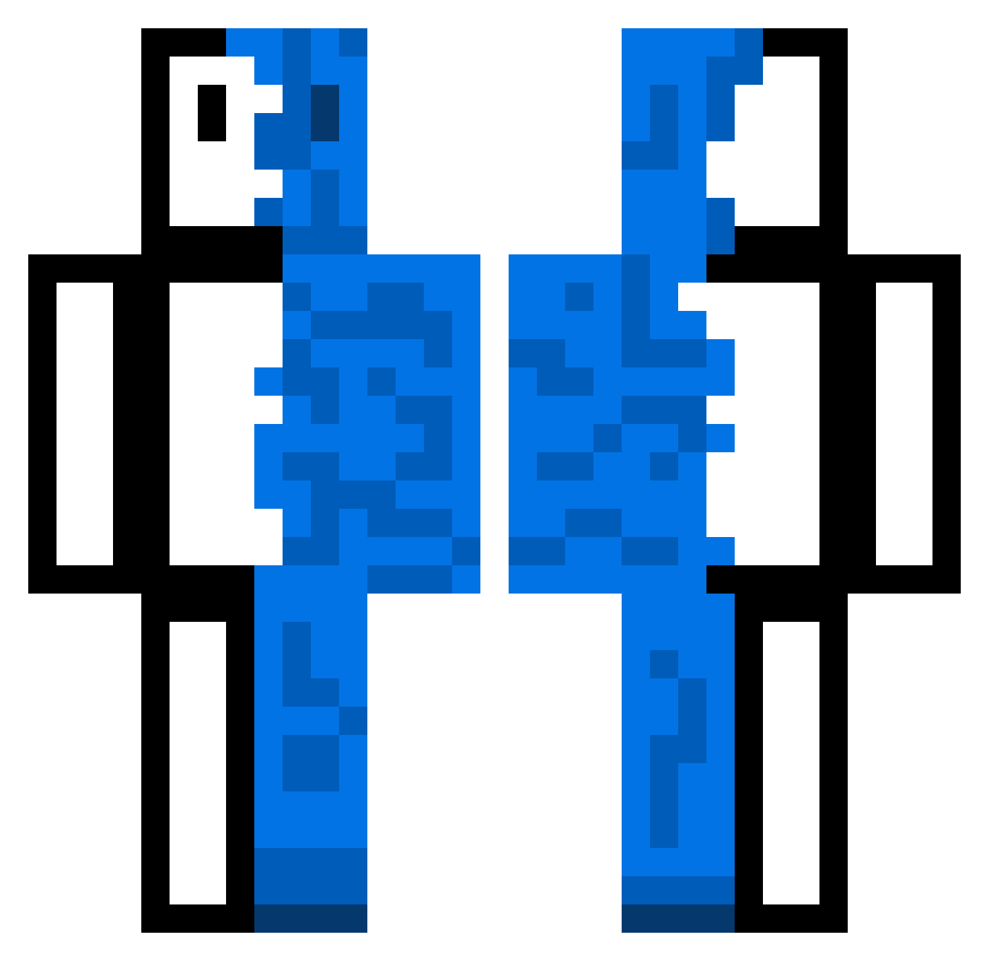 _Loocus_ Minecraft skin, front and back view
