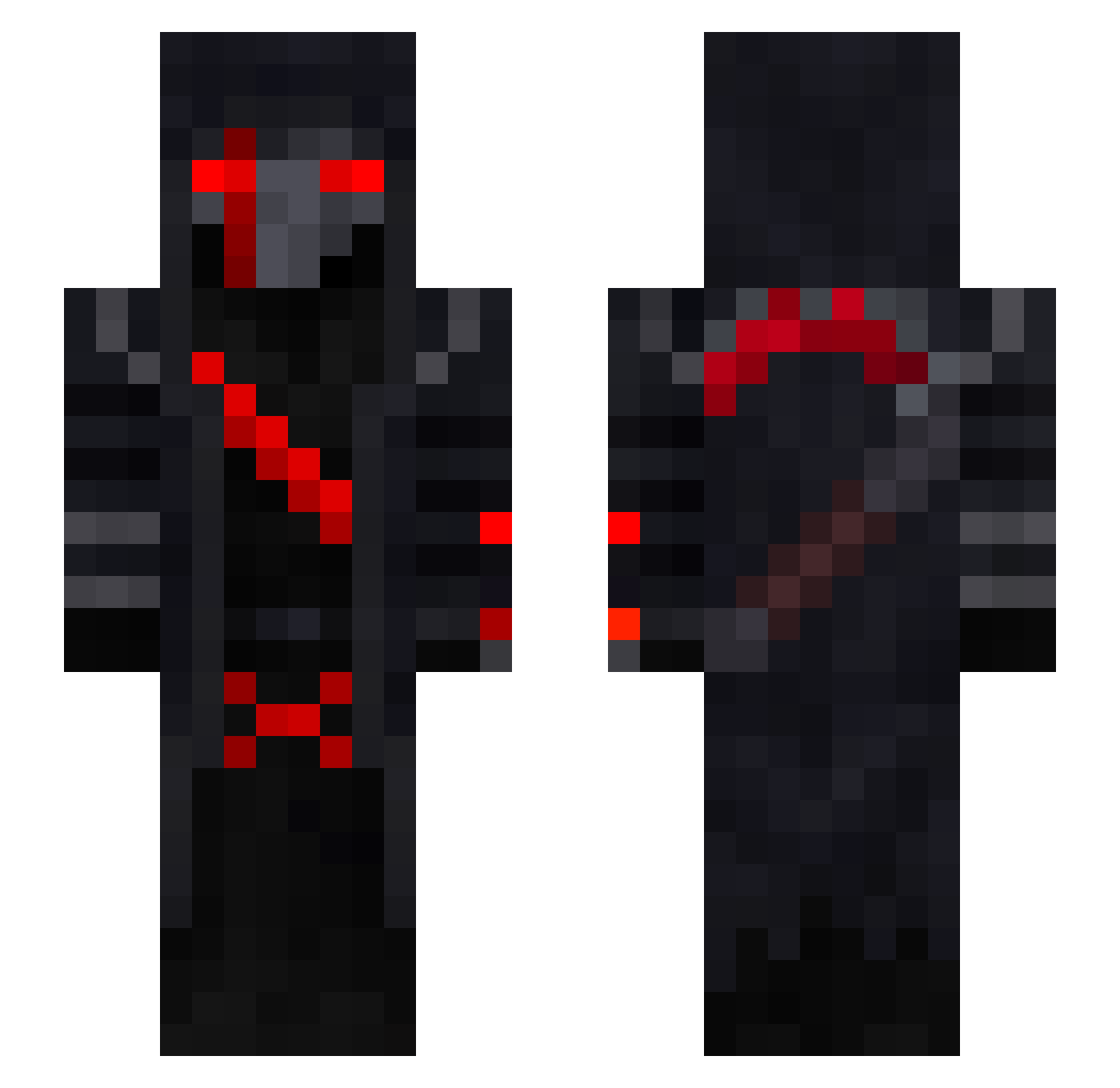 _stasis_1 Minecraft skin, front and back view