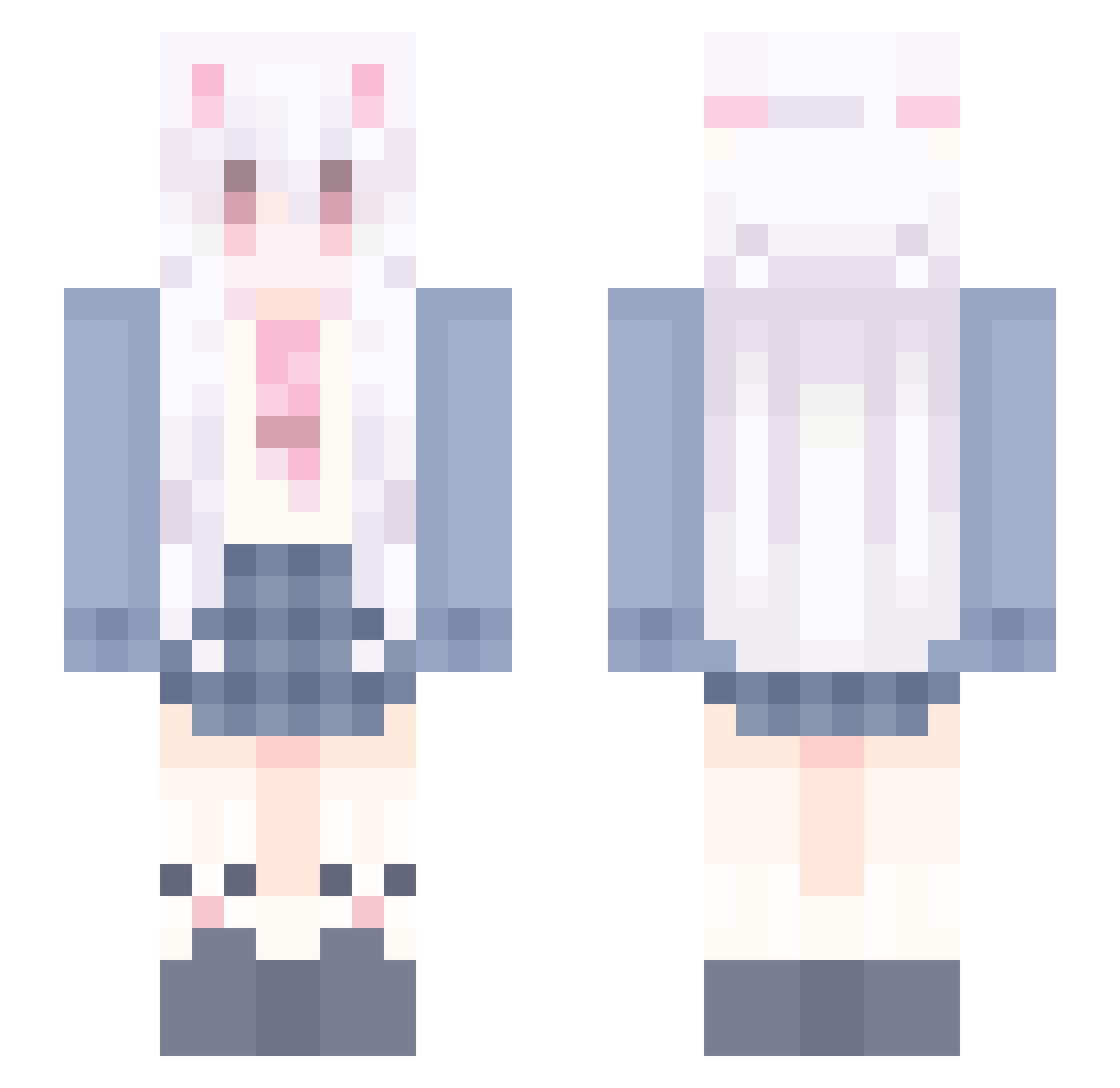 ShuPian1124 Minecraft skin, front and back view