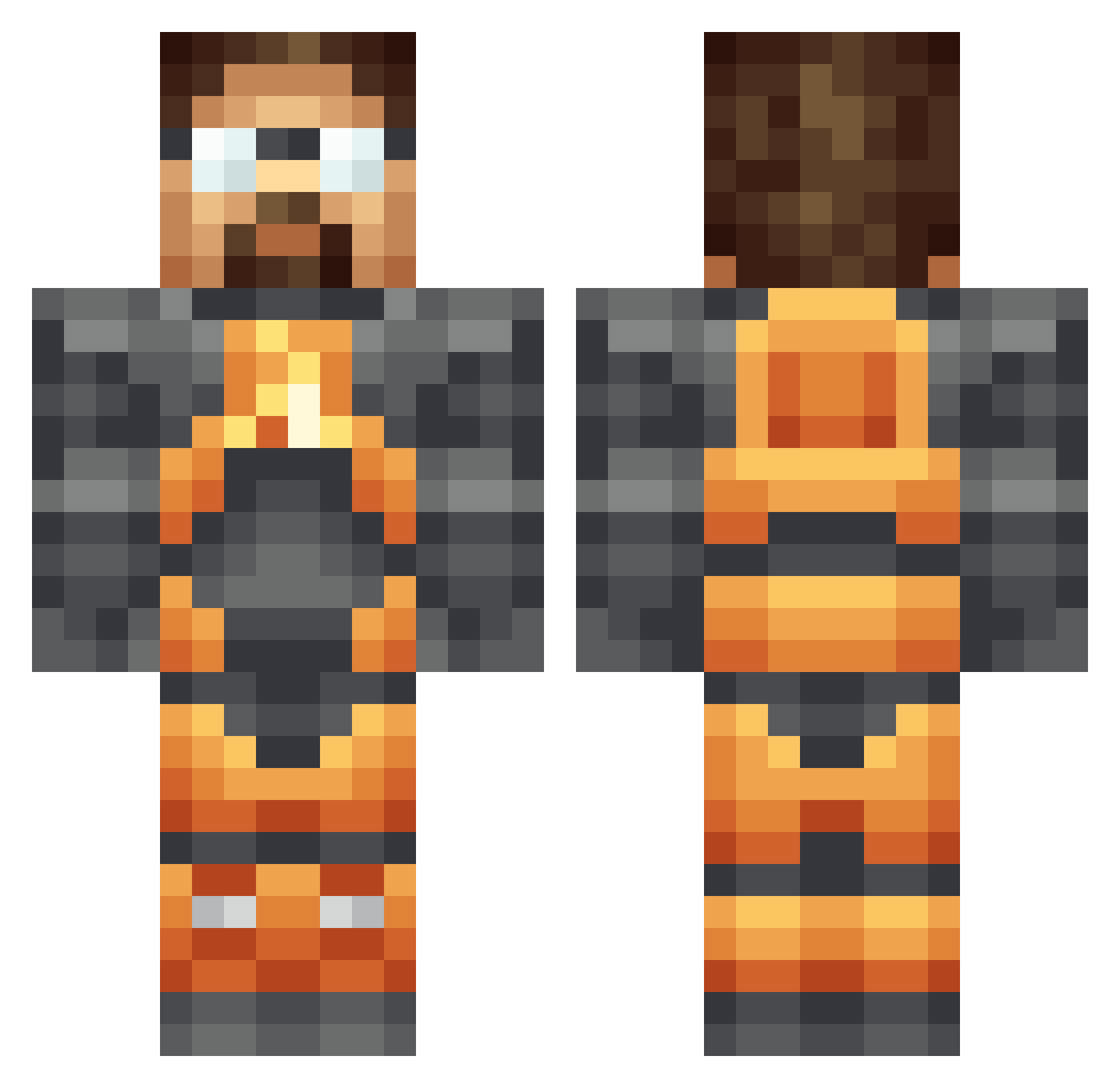 darkeagleon Minecraft skin, front and back view