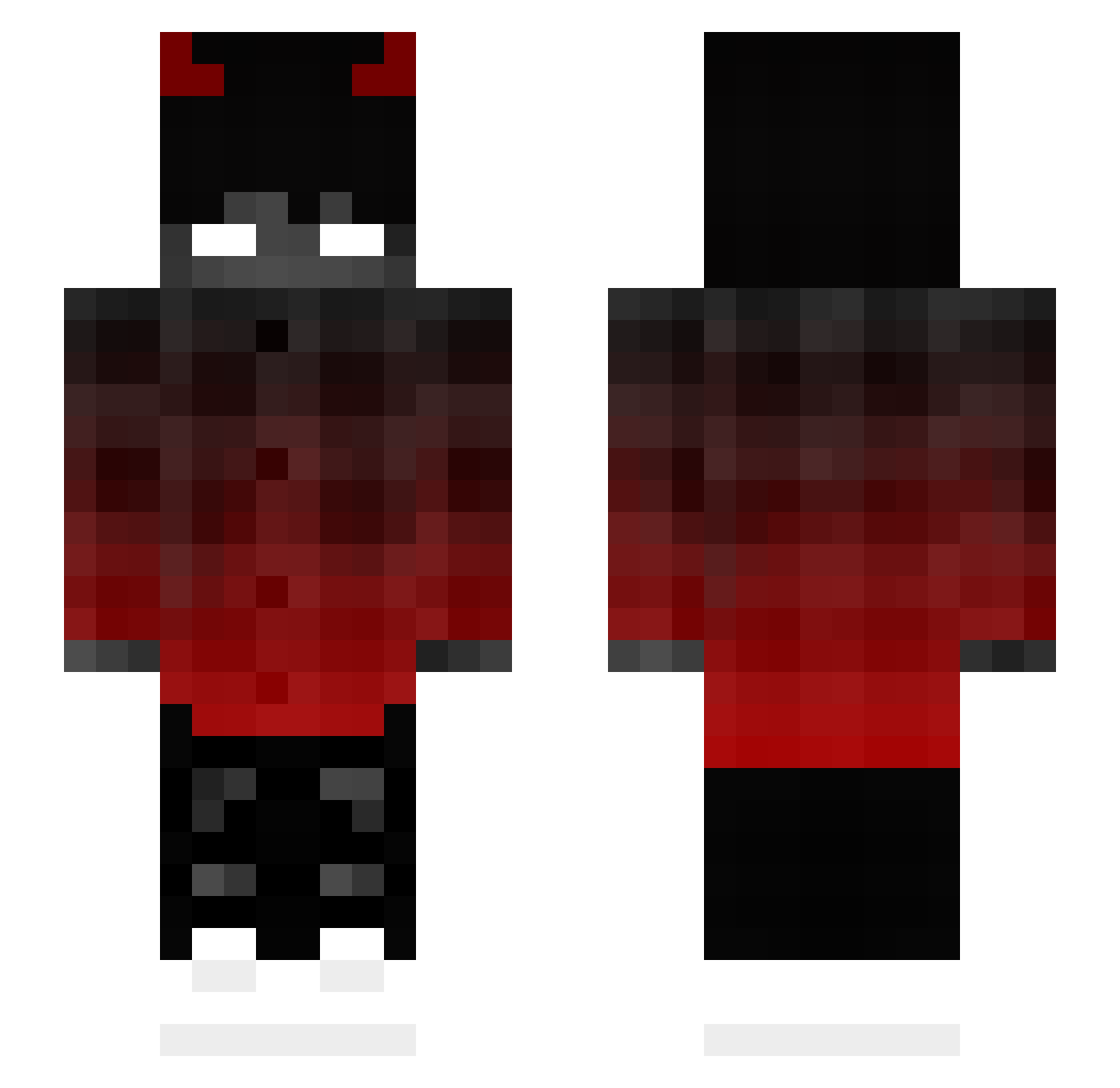 Slayergd Minecraft skin, front and back view
