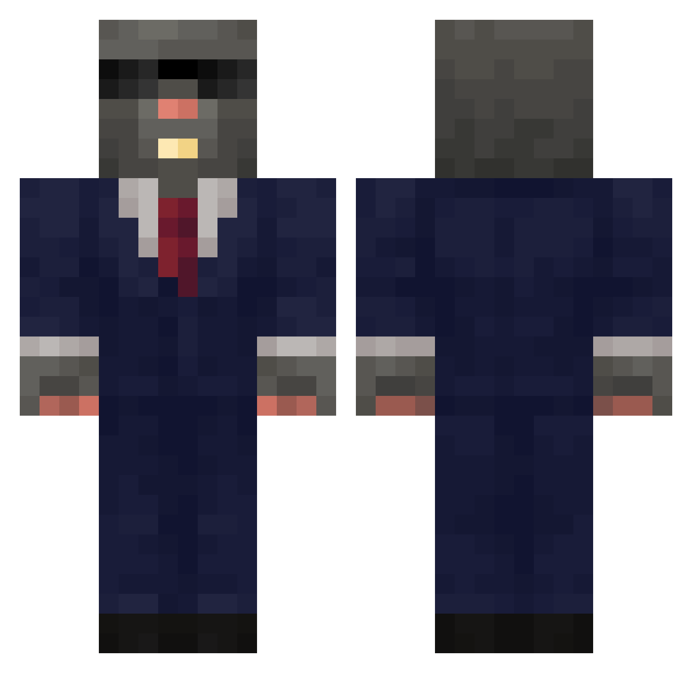 PurTos_7 Minecraft skin, front and back view