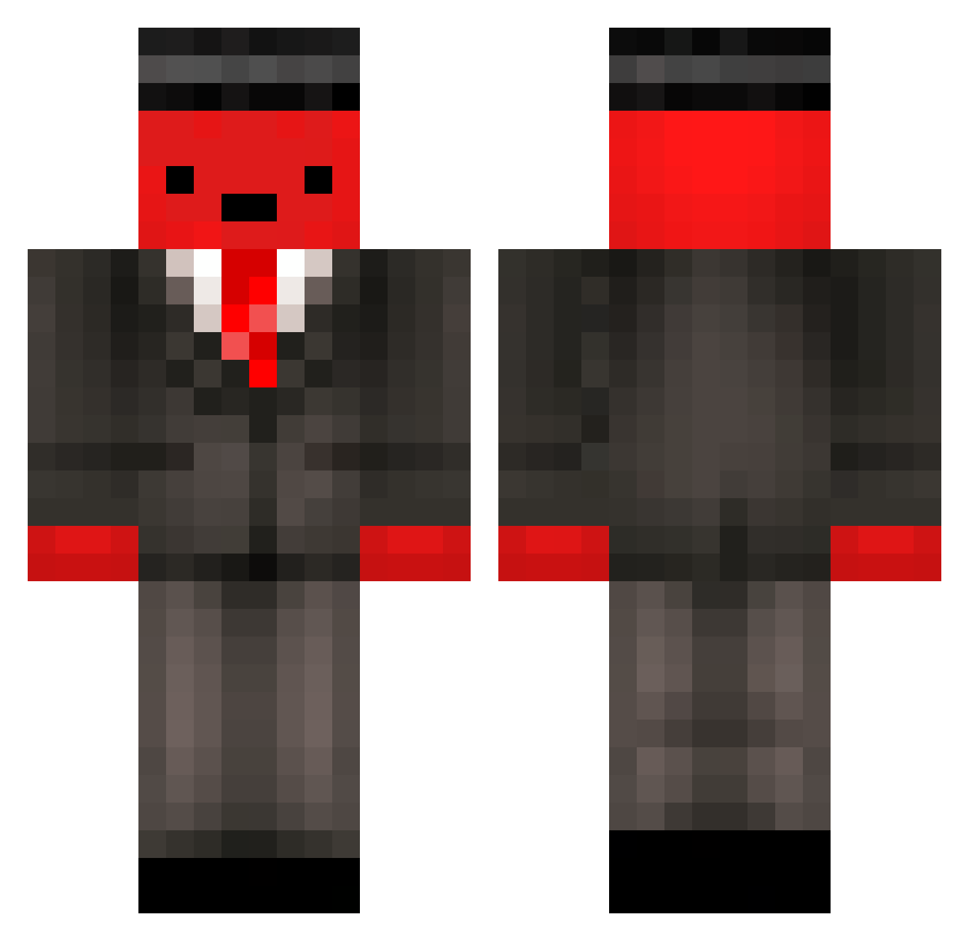 Semih009 Minecraft skin, front and back view