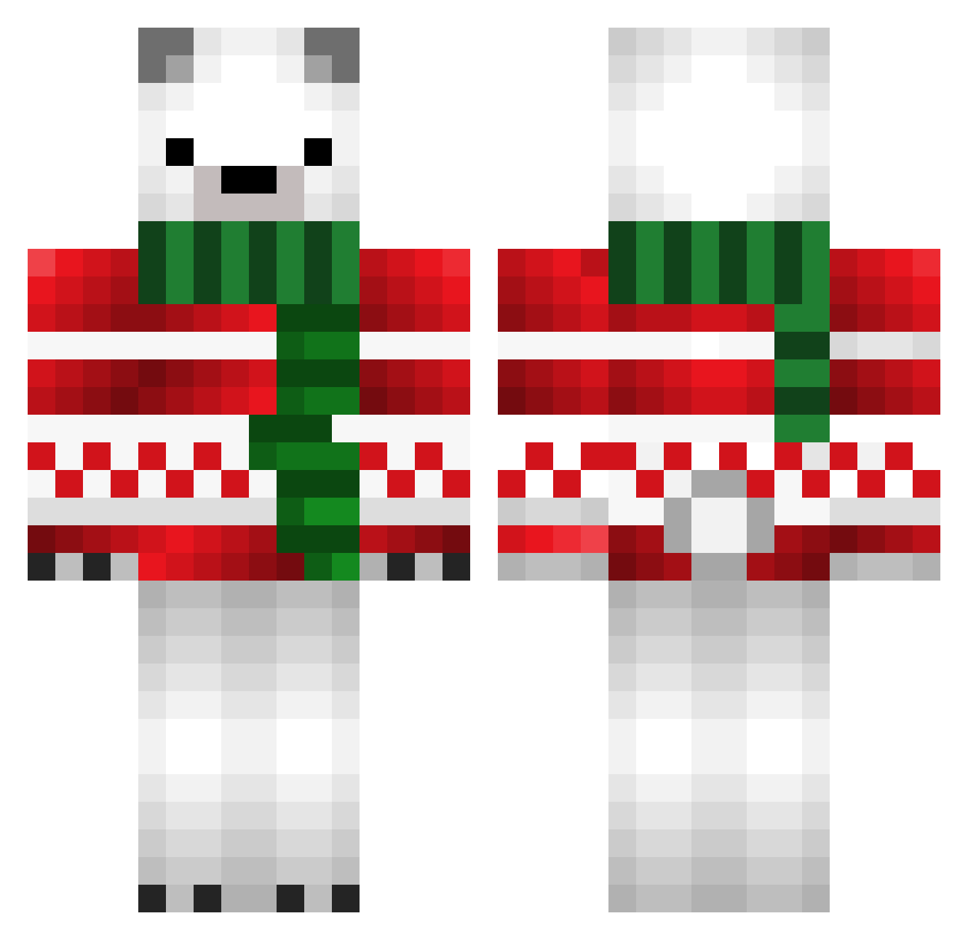 Slimjimmy_69 Minecraft skin, front and back view