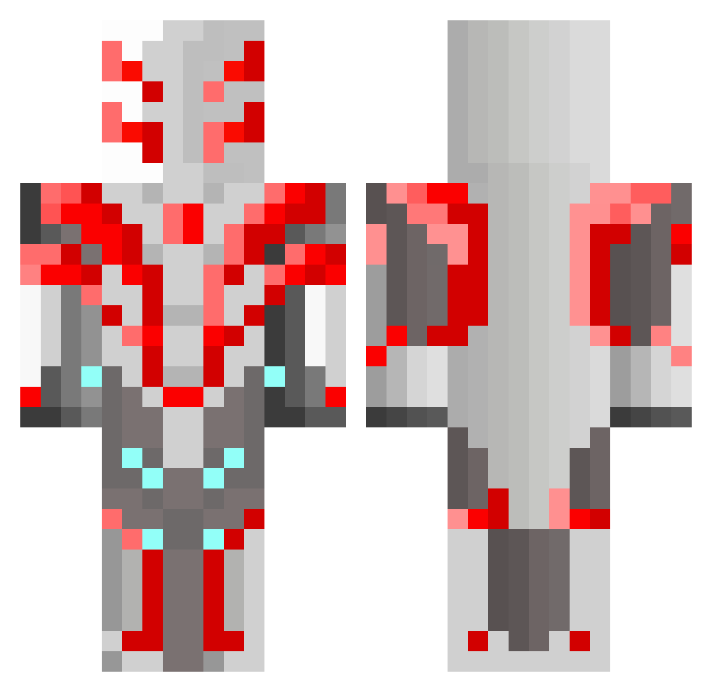 OGZedAdos Minecraft skin, front and back view