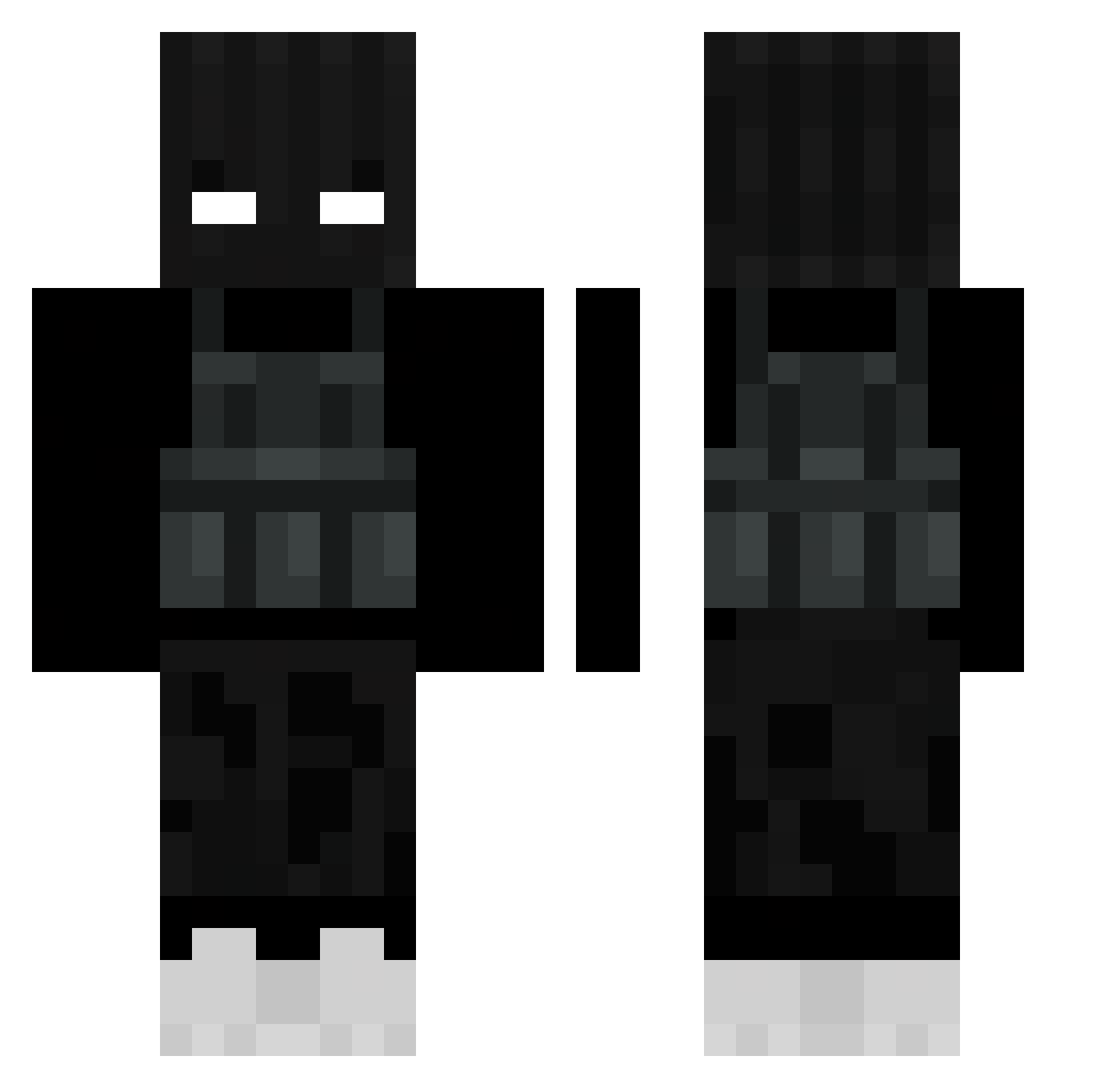 Ivy4 Minecraft skin, front and back view
