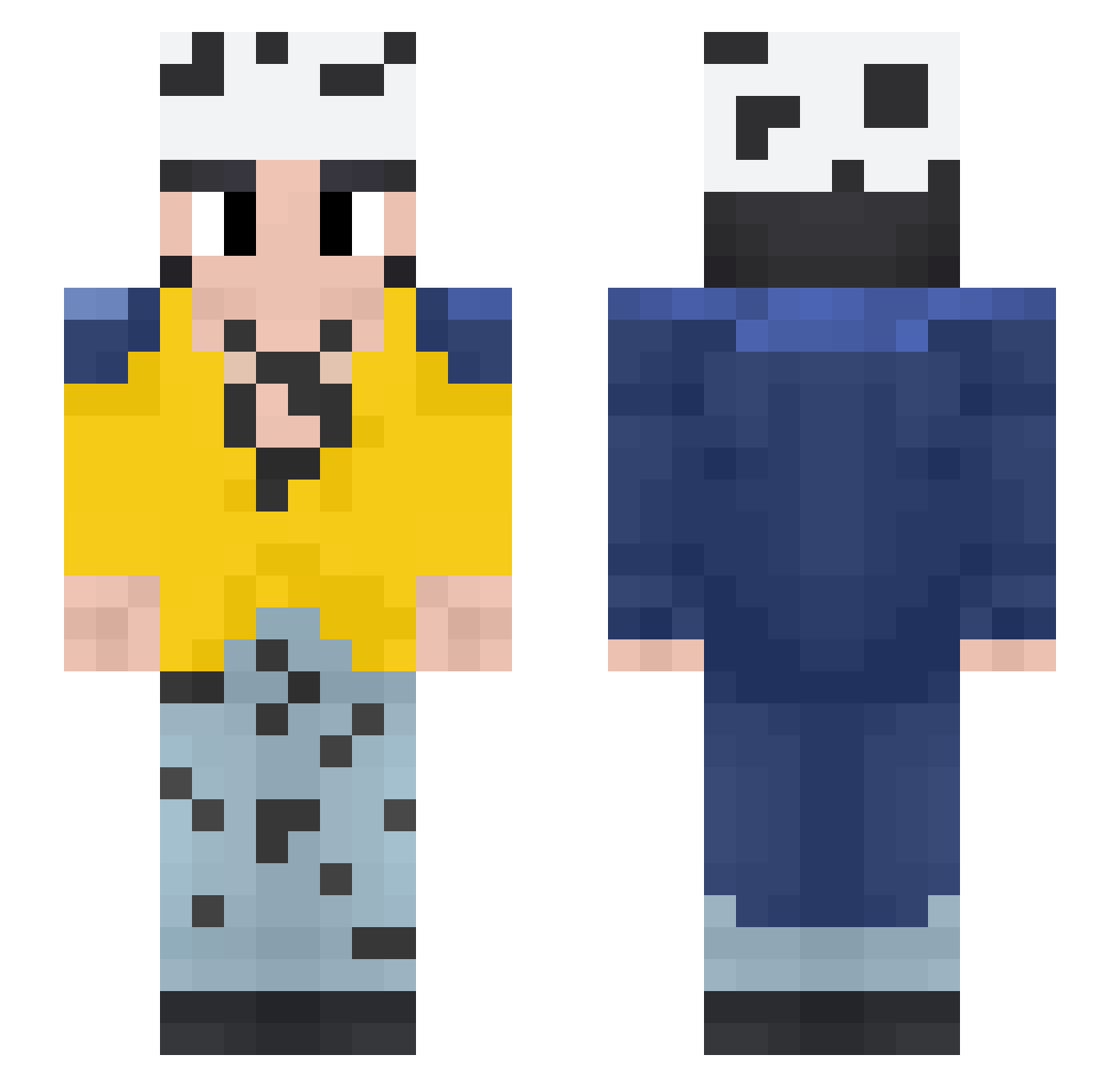OldStrafe_ Minecraft skin, front and back view