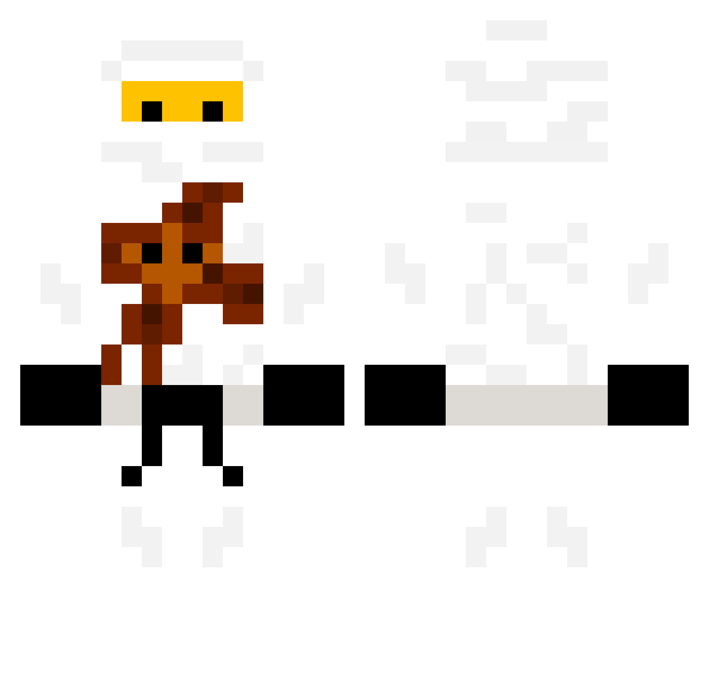krowaontop Minecraft skin, front and back view