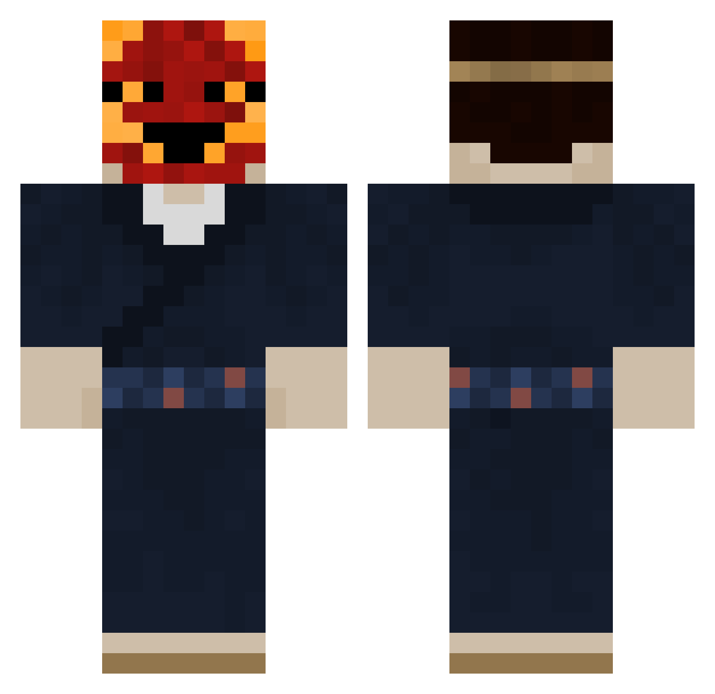 V1lmD0h Minecraft skin, front and back view