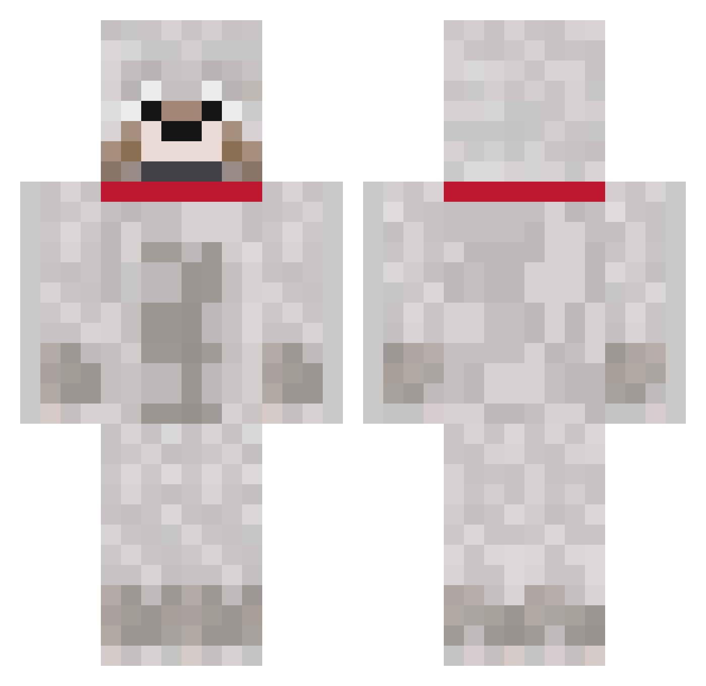 Pershing__ Minecraft skin, front and back view