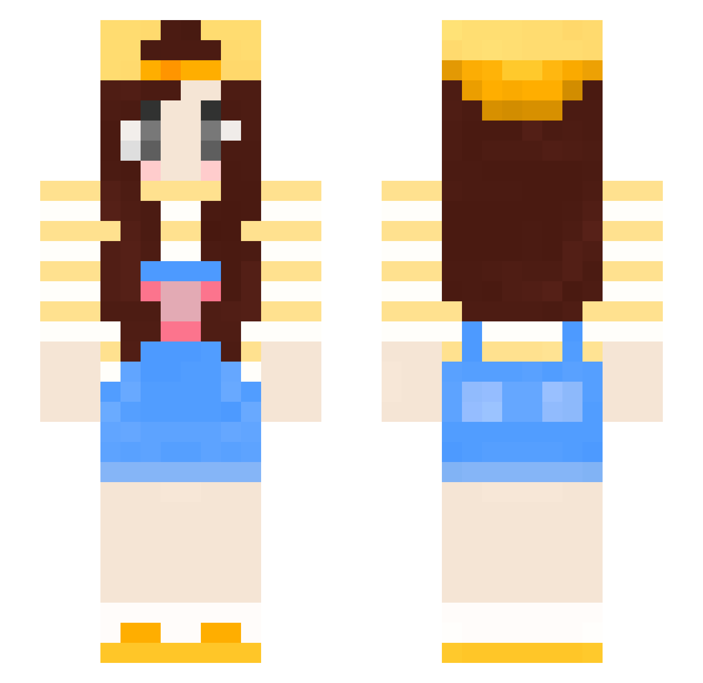 1272 Minecraft skin, front and back view